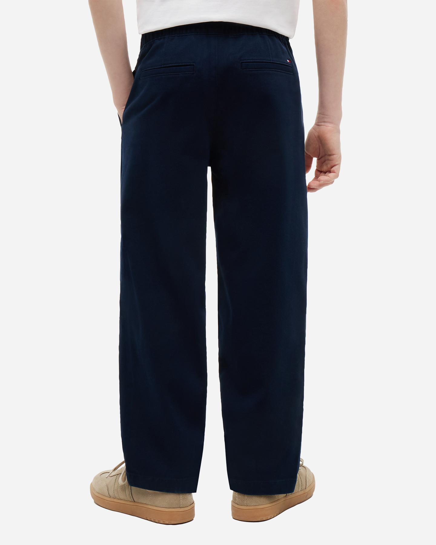 Pantalone TOMMY HILFIGER SOFT TWILL PULL ON JR - Blu - 2 | Cisalfa Sport