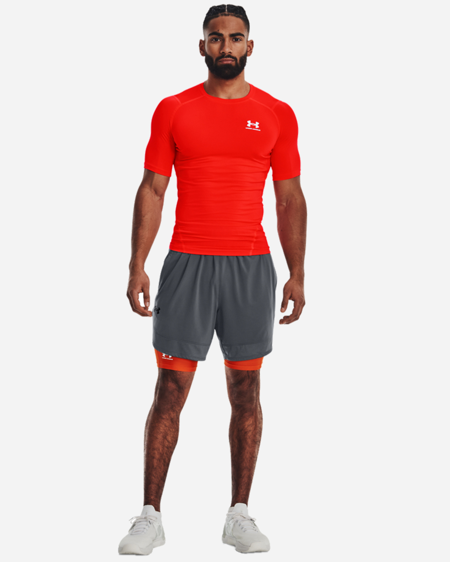 T-shirt training UNDER ARMOUR HEATGEAR M - Arancione - 2 | Cisalfa Sport