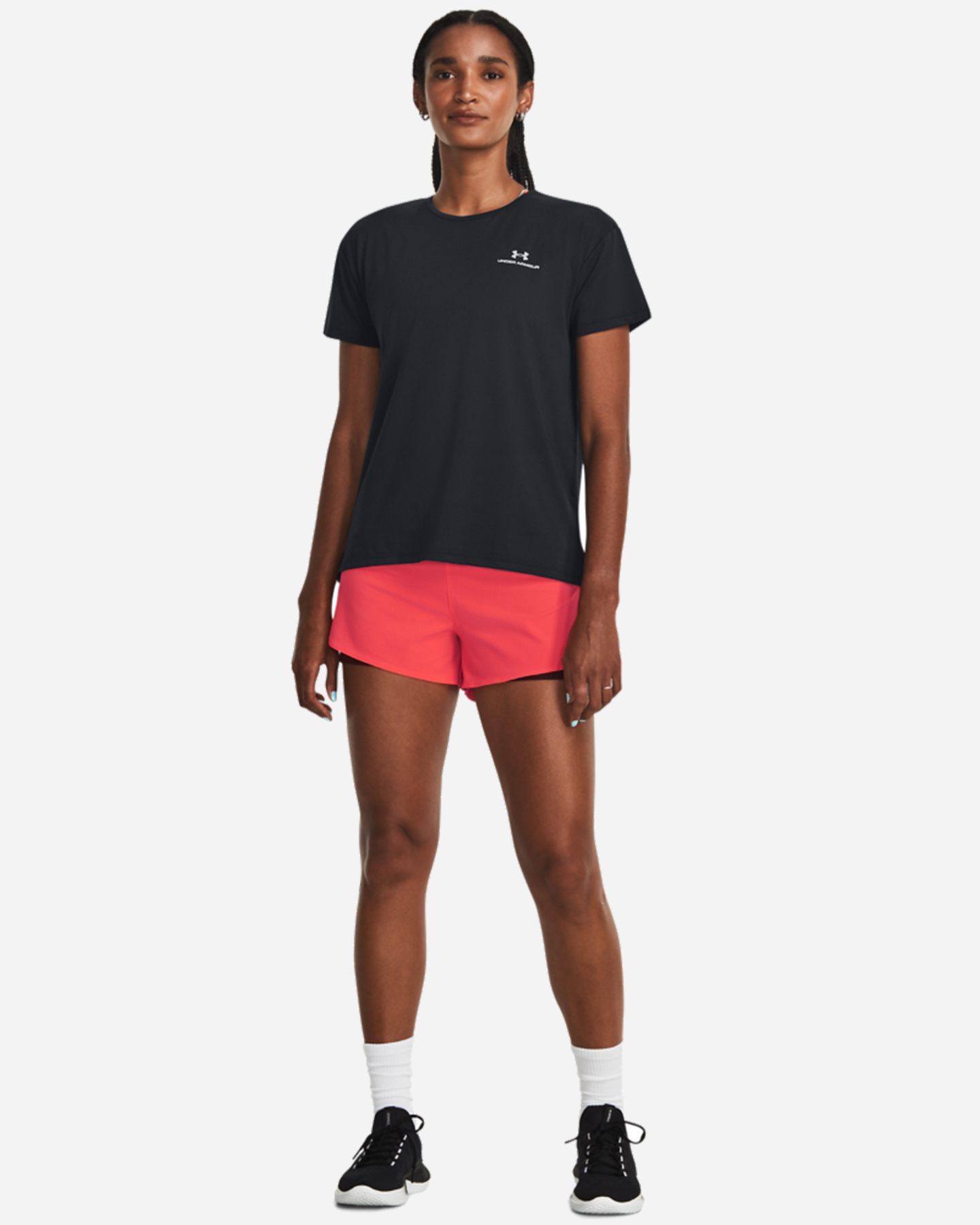 T-shirt training UNDER ARMOUR RUSH SMALL LOGO W - Nero - 2 | Cisalfa Sport