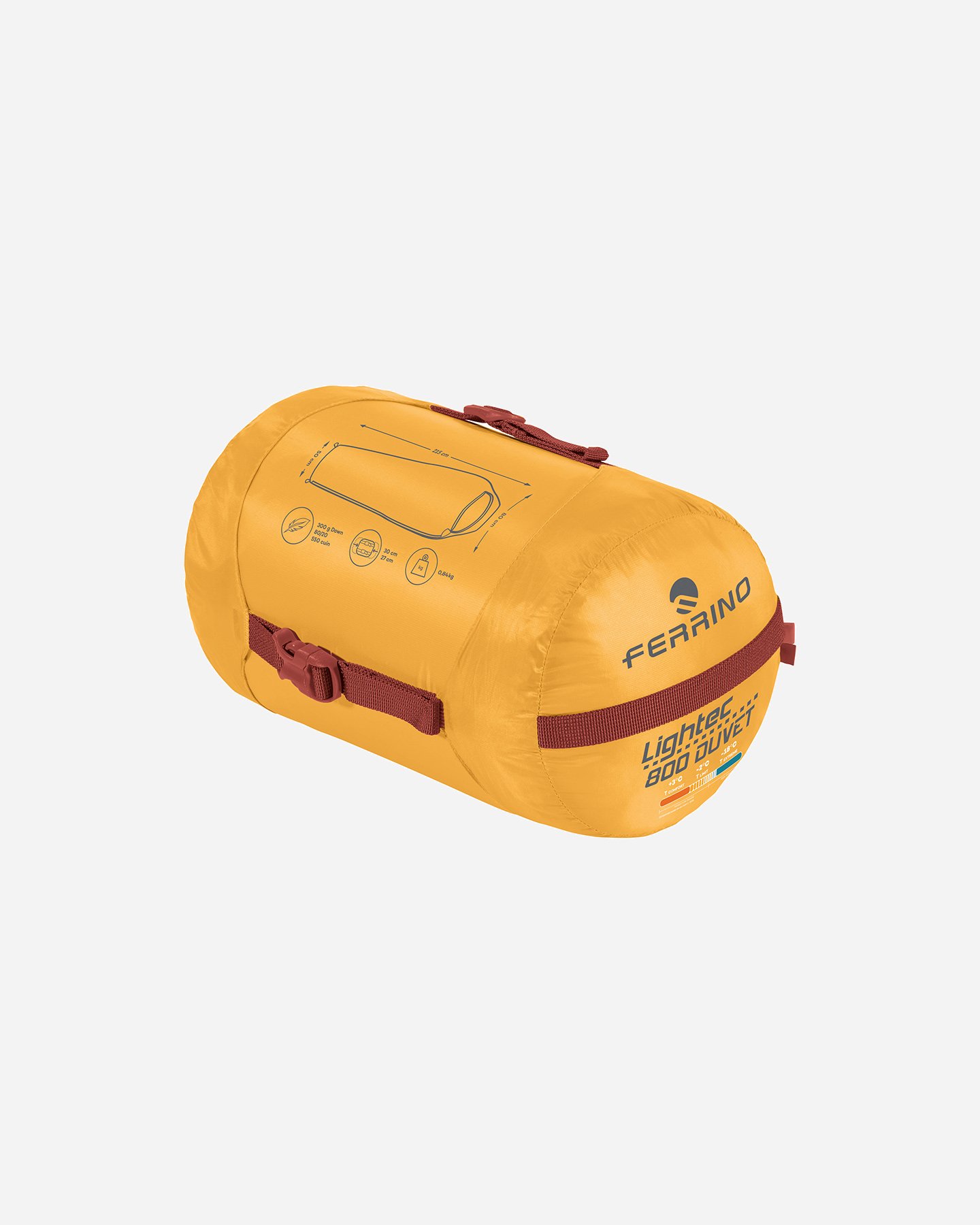 Sacco a pelo piuma FERRINO LIGHTECH 800 DUVET  - Giallo - 1 | Cisalfa Sport