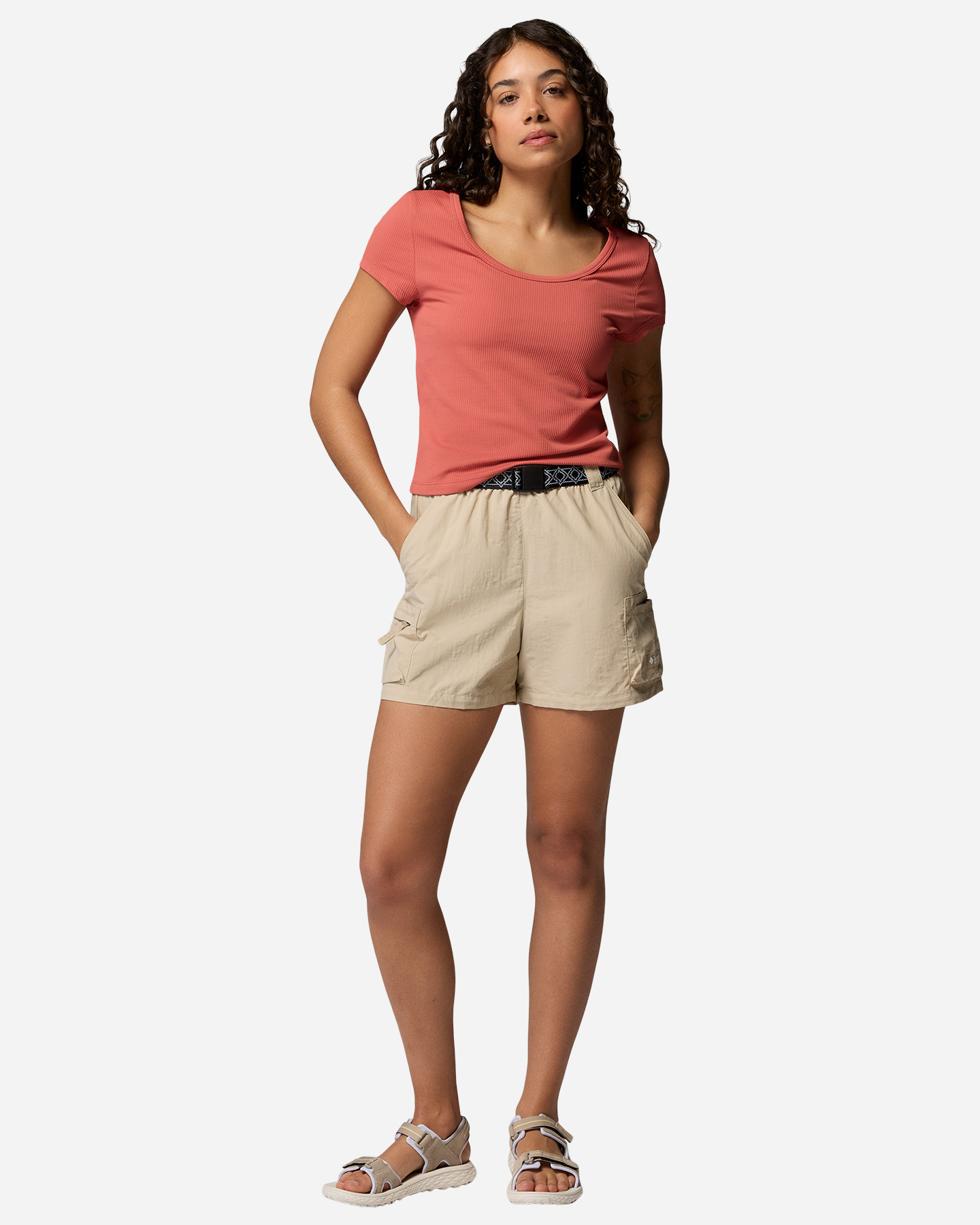 Pantaloncini COLUMBIA SEQUOIA GROVE W - Beige - 2 | Cisalfa Sport