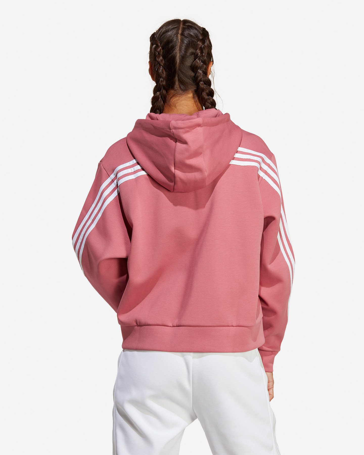 Felpa ADIDAS 3STRIPES W - Rosa - 3 | Cisalfa Sport
