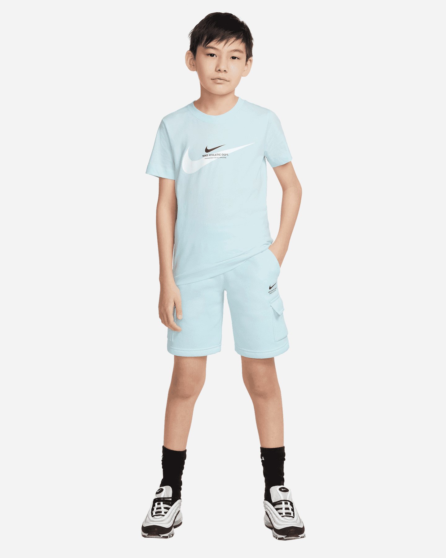 T-shirt NIKE JERSEY GRAPHIC JR - Azzurro - 3 | Cisalfa Sport