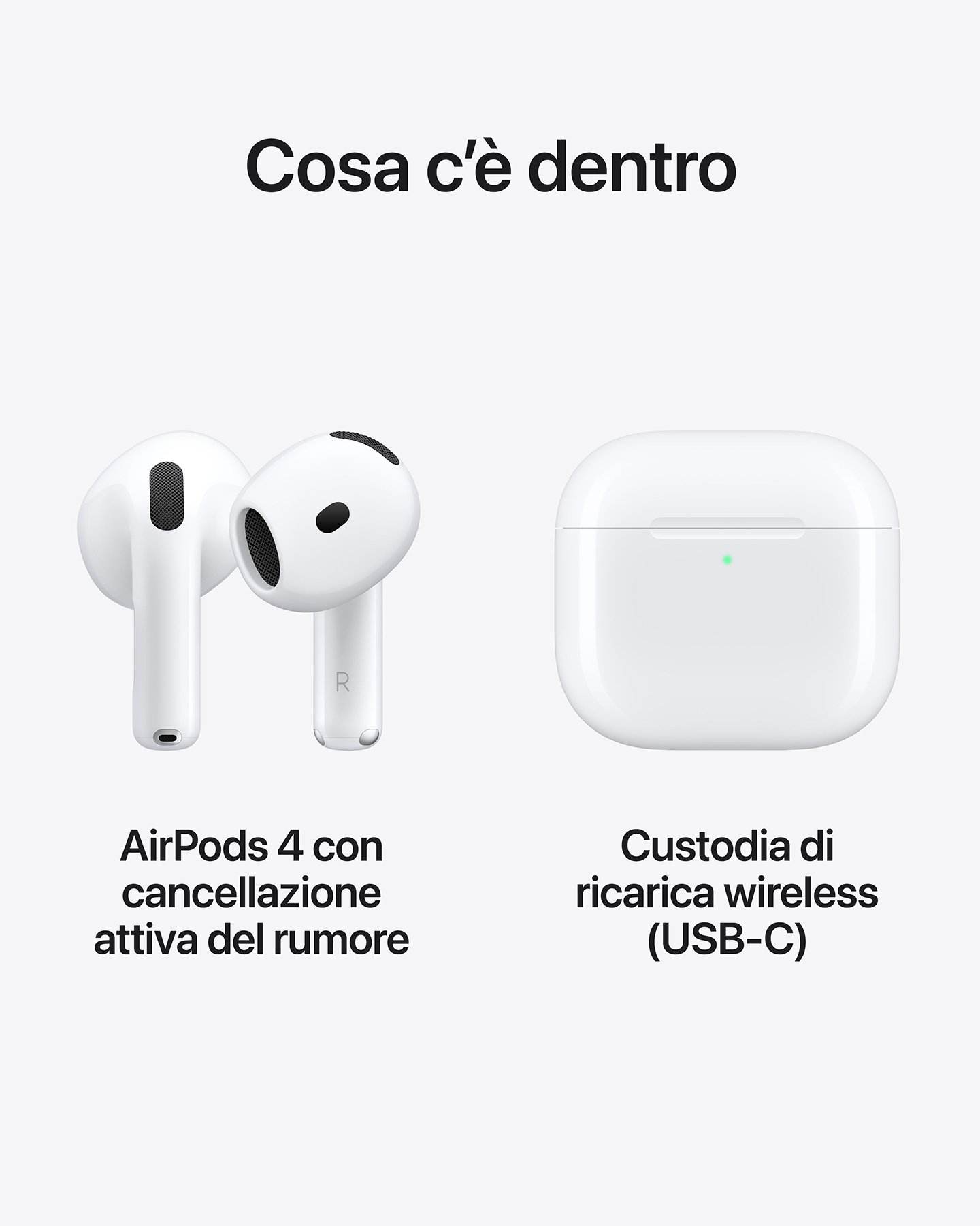 Cuffie audio APPLE AIRPODS 4 WITH ACTIVE NOISE CANCELLATION  - Bianco - 8 | Cisalfa Sport