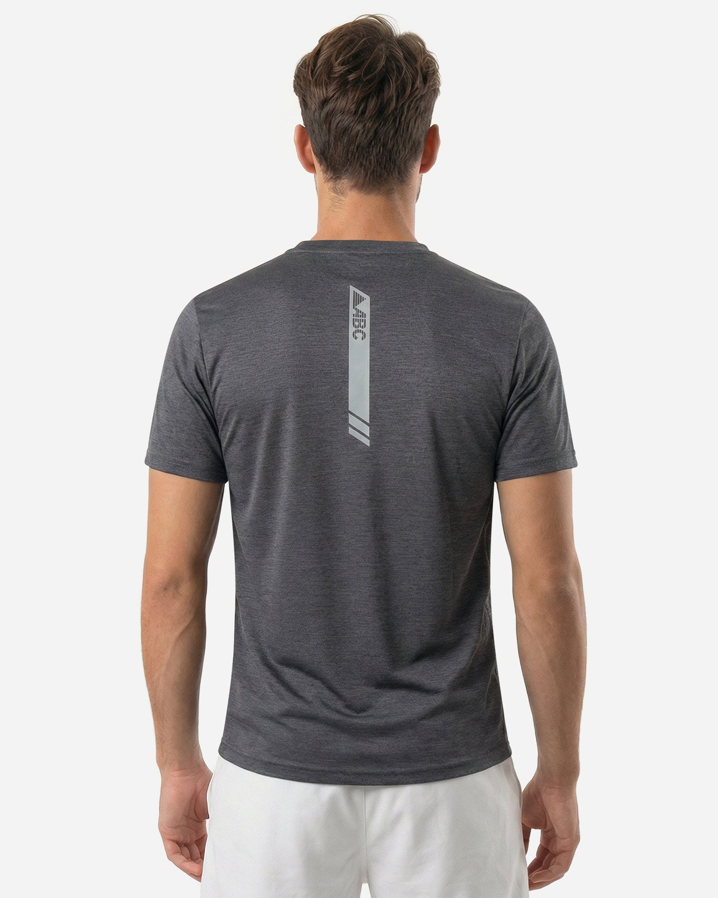 T-shirt running ABC ESSENTIAL M - Nero - 3 | Cisalfa Sport