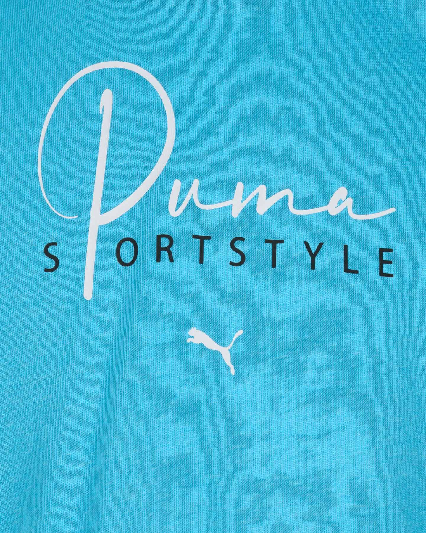 T-shirt PUMA ESSENTIAL GRAPHIC JR - Azzurro - 2 | Cisalfa Sport