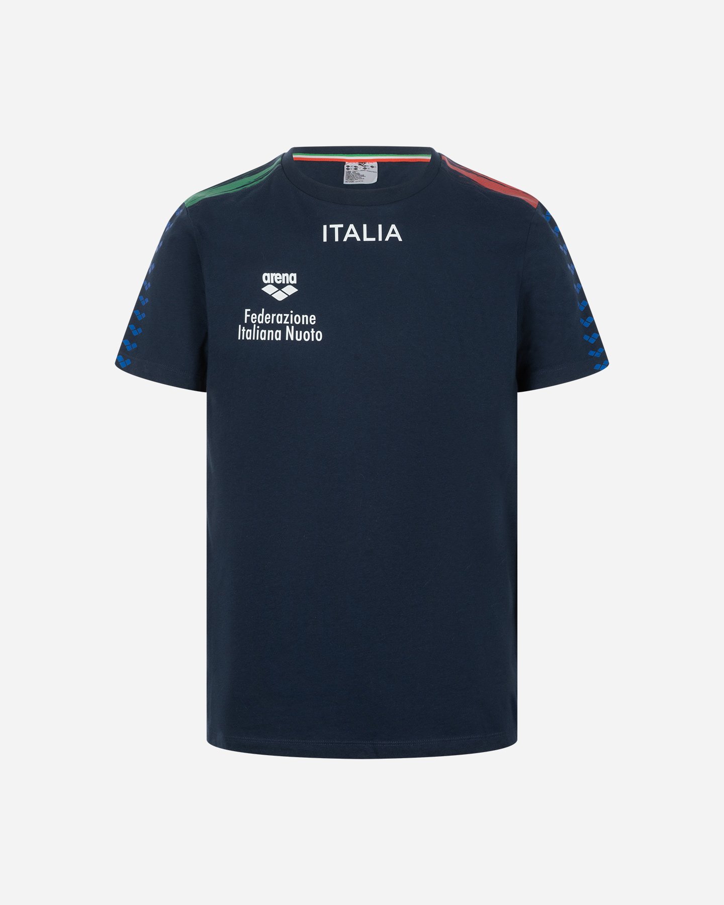 T-shirt ARENA ITALIA FIN TEAM STRIPE  - Blu - 0 | Cisalfa Sport
