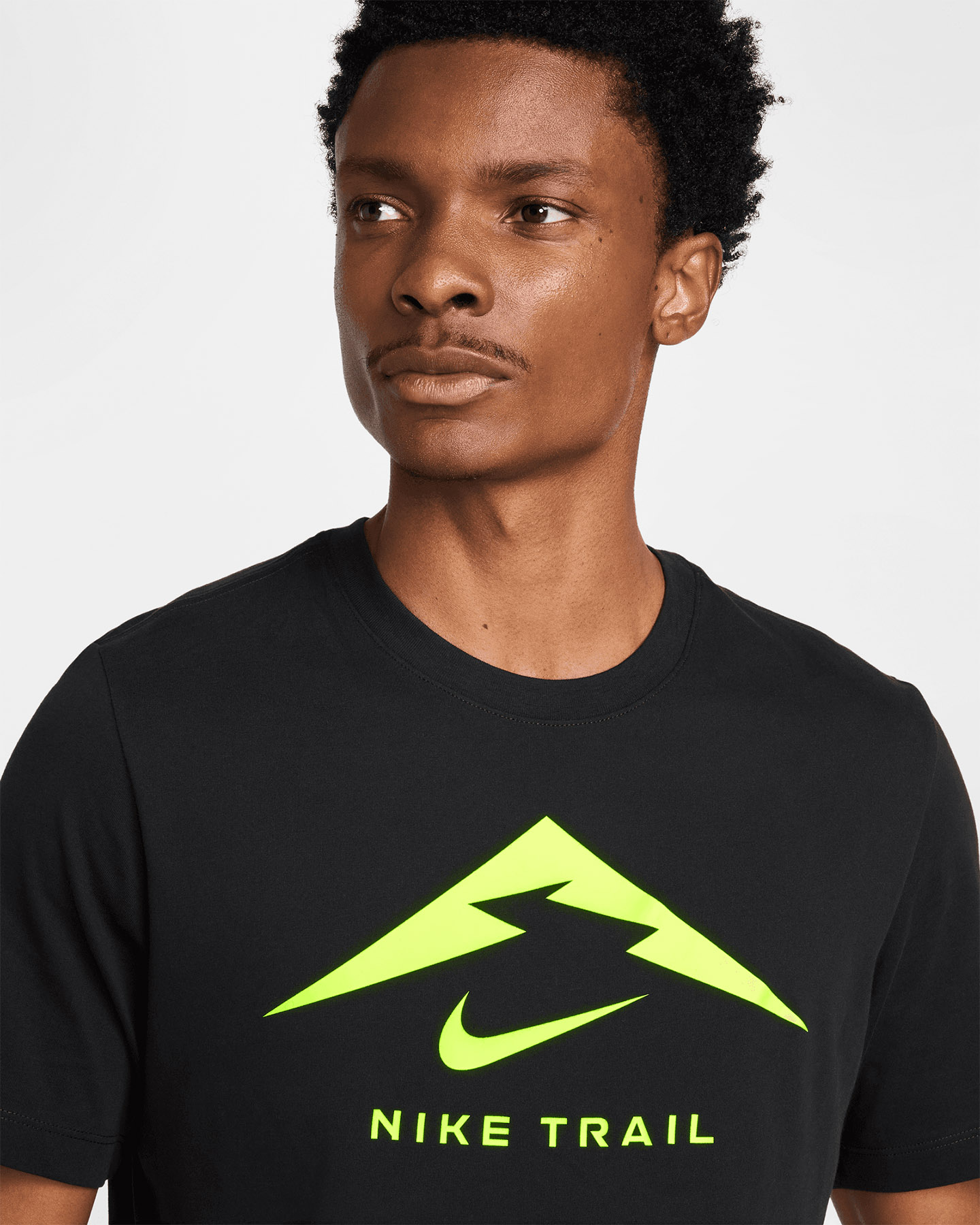 T-shirt running NIKE TRAIL DRI FIT M - Nero - 3 | Cisalfa Sport