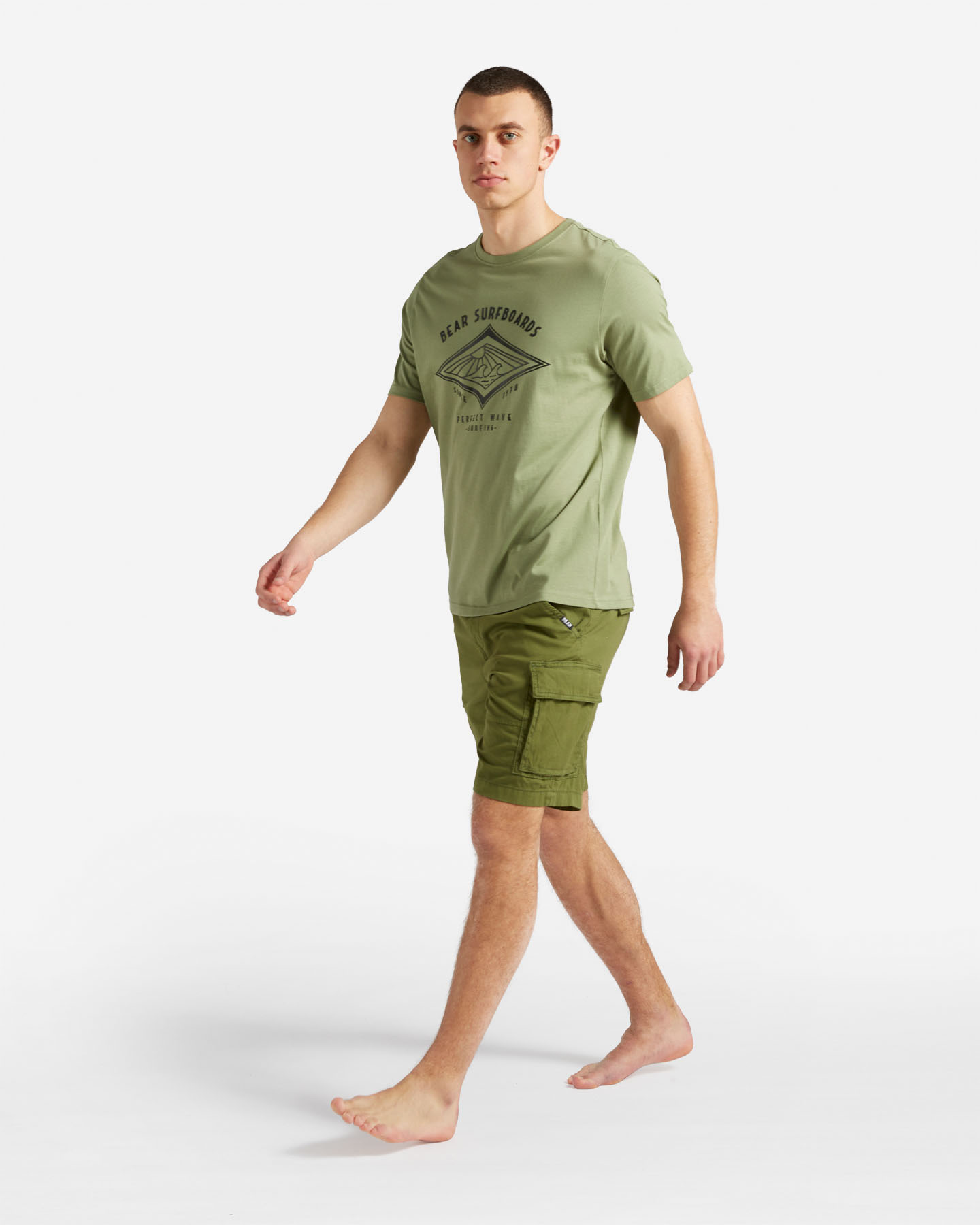 T-shirt BEAR GRAPHIC M - Verde - 3 | Cisalfa Sport