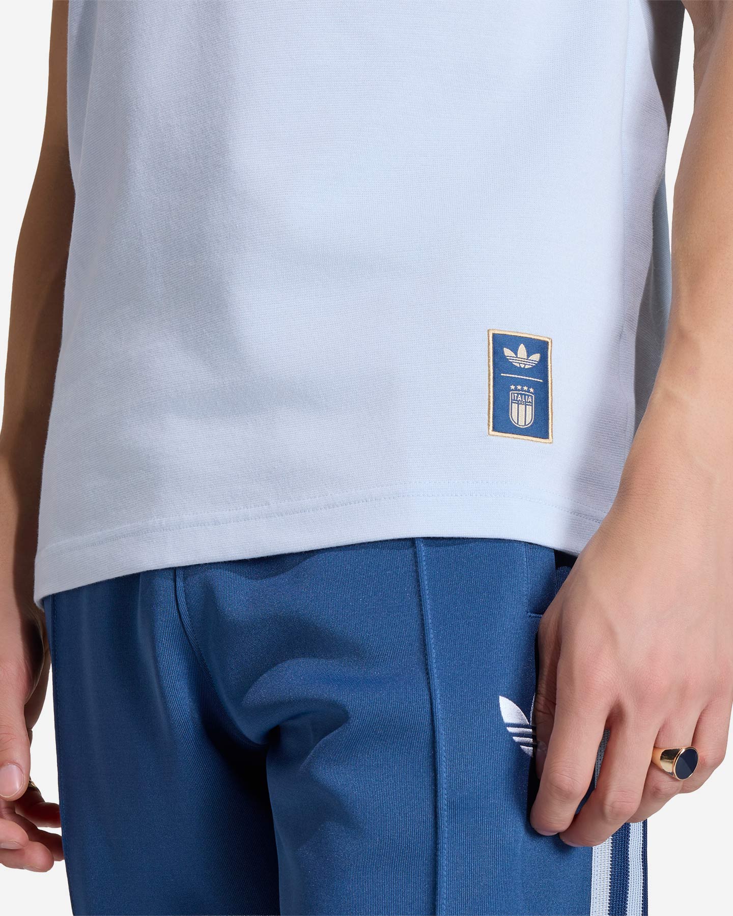T-shirt ADIDAS ITALIA ORIGINALS M - Azzurro - 4 | Cisalfa Sport