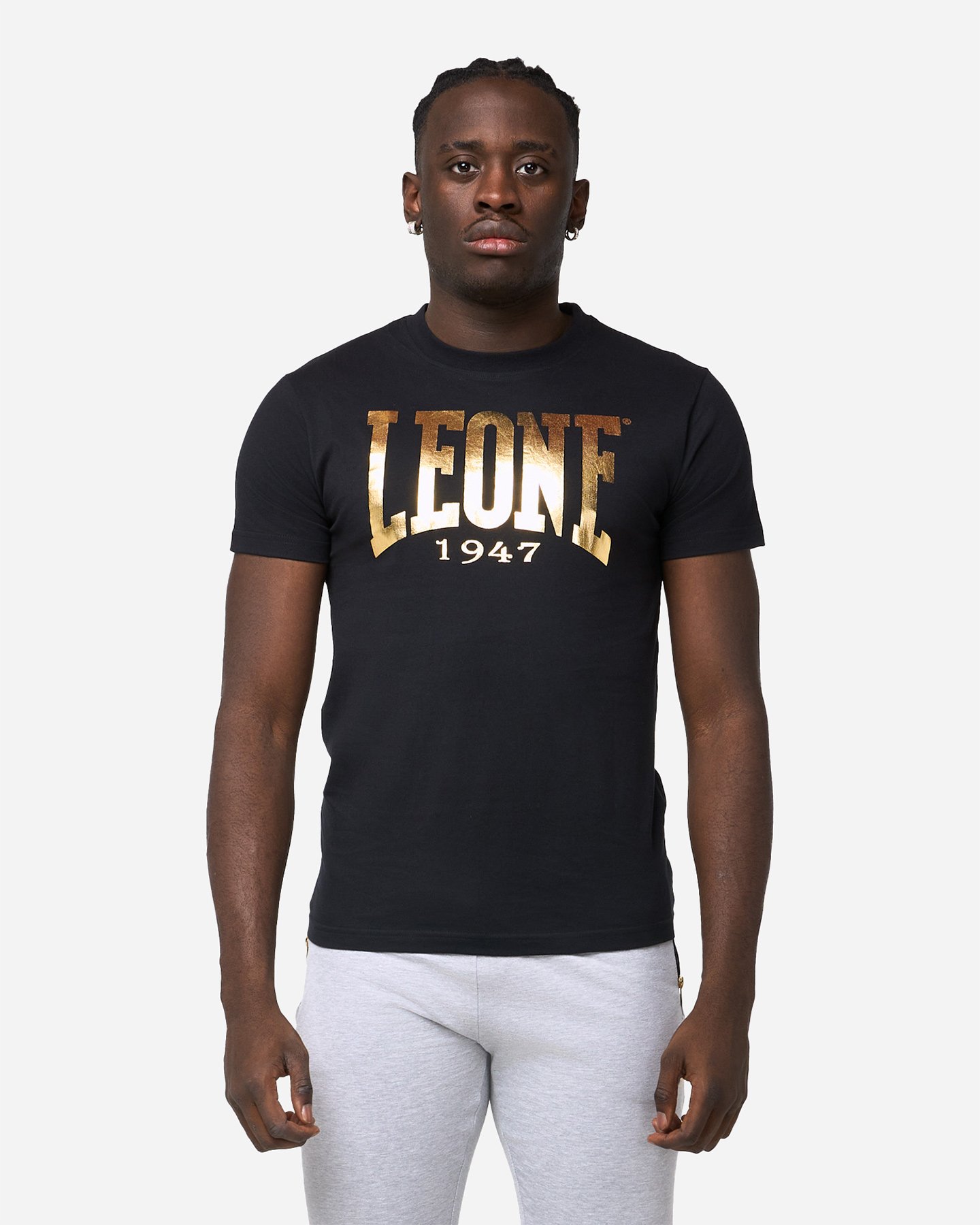 Leone Big Logo M - T-shirt - Uomo - Nero