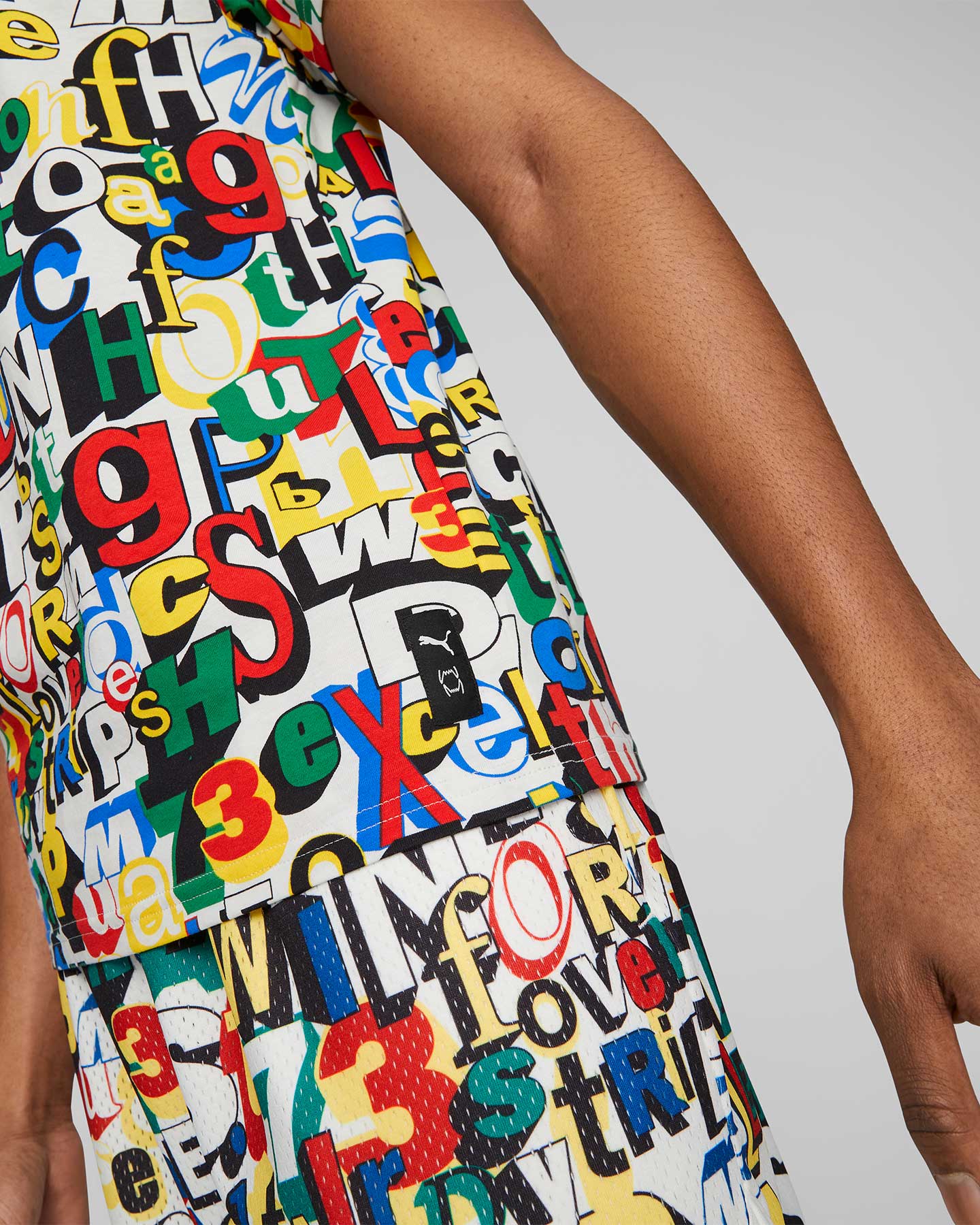 T-shirt PUMA TRASH TALK ALL OVER M - Color mix - 5 | Cisalfa Sport