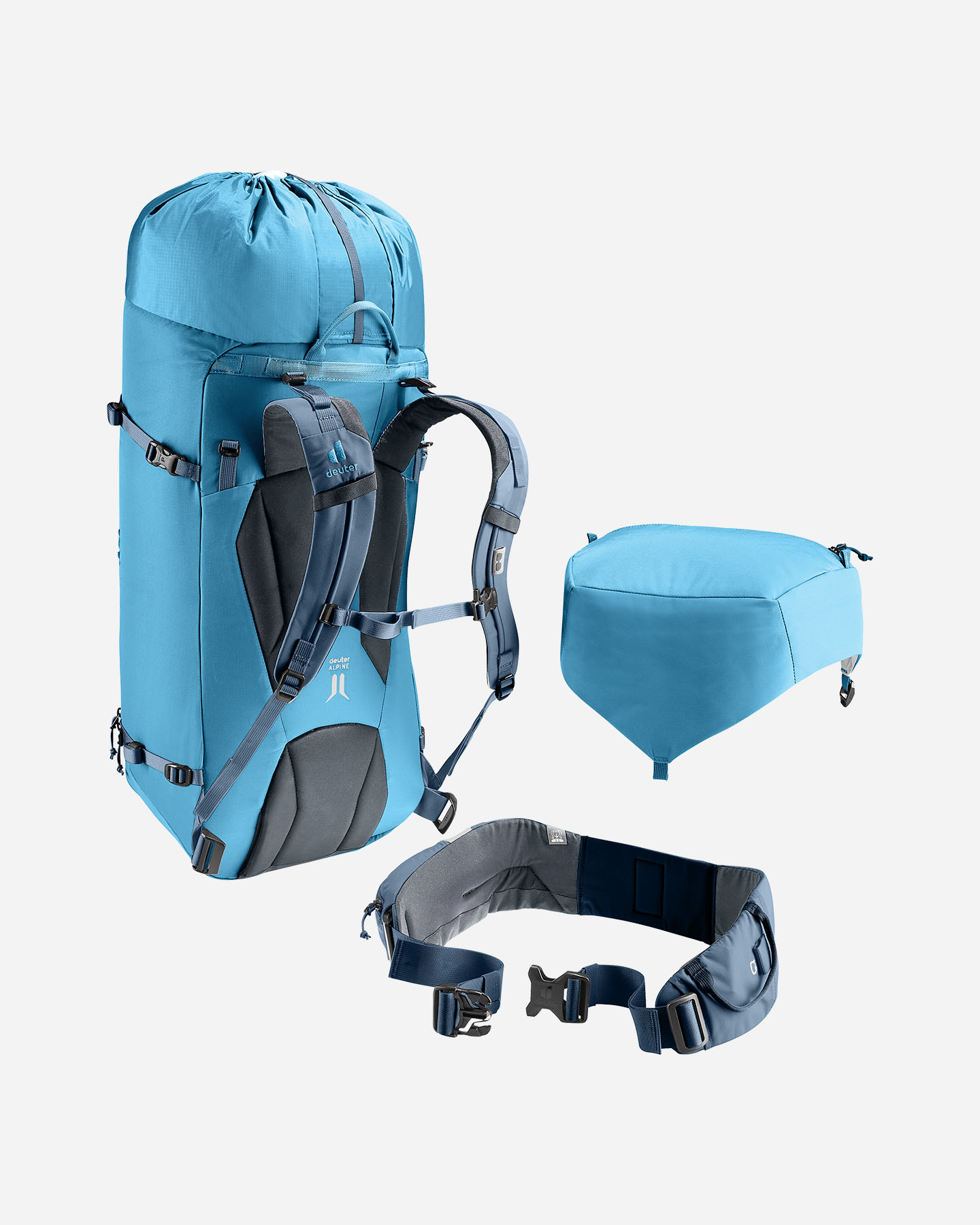 Zaino alpinismo DEUTER GUIDE 44+  - Azzurro - 4 | Cisalfa Sport