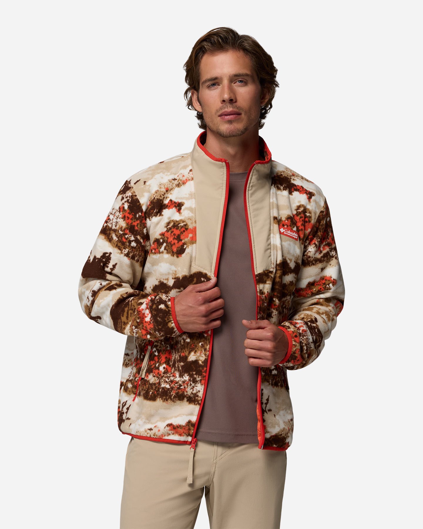 Pile COLUMBIA SEQUOIA GROVE PRINTED M - Rosso - 1 | Cisalfa Sport