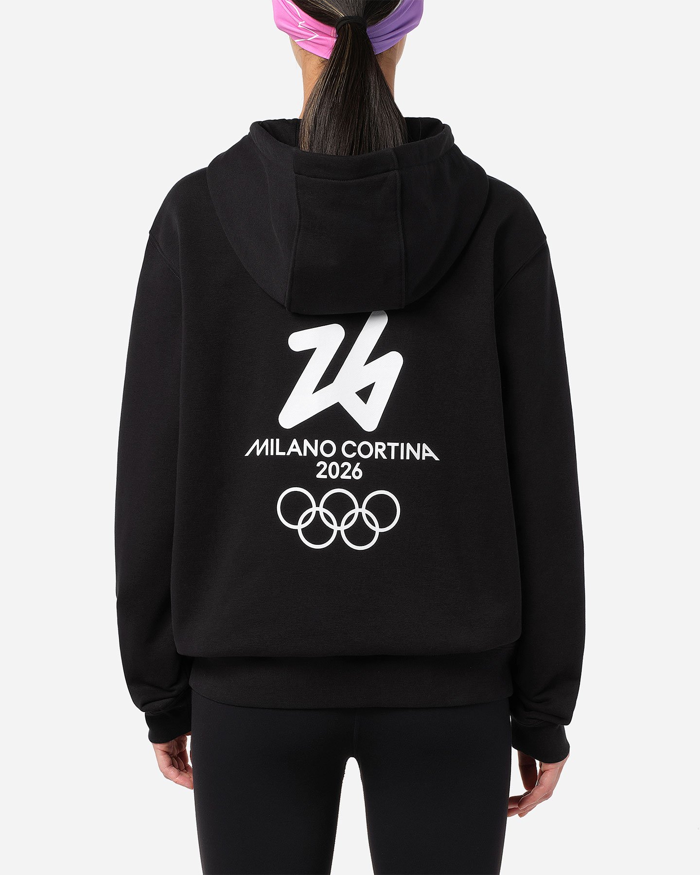 Felpa SALOMON MILANO CORTINA 2026 OLYMPIC ICON M - Nero - 3 | Cisalfa Sport