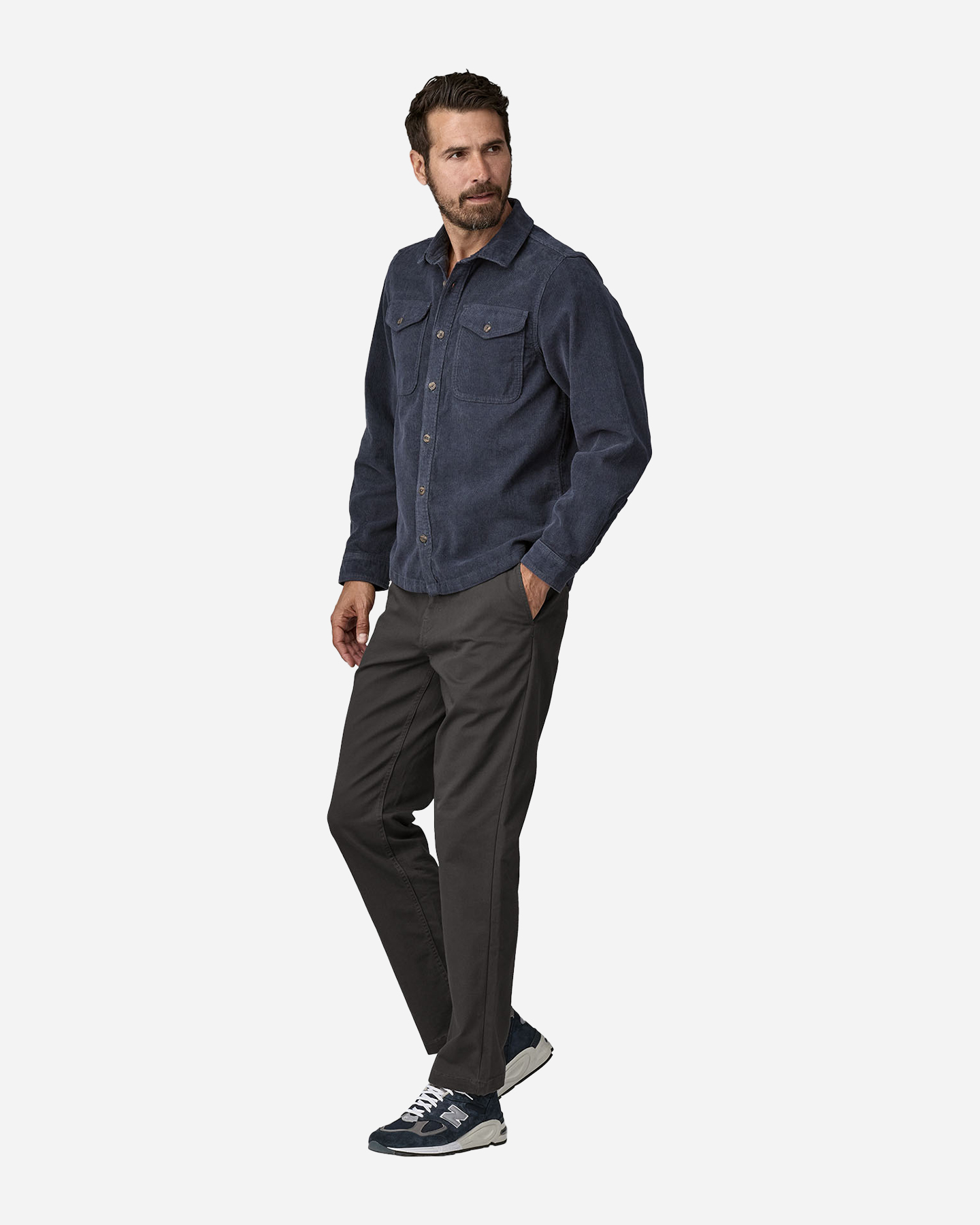 Pantalone outdoor PATAGONIA TWILL TRAVELER CHINO M - Grigio - 4 | Cisalfa Sport