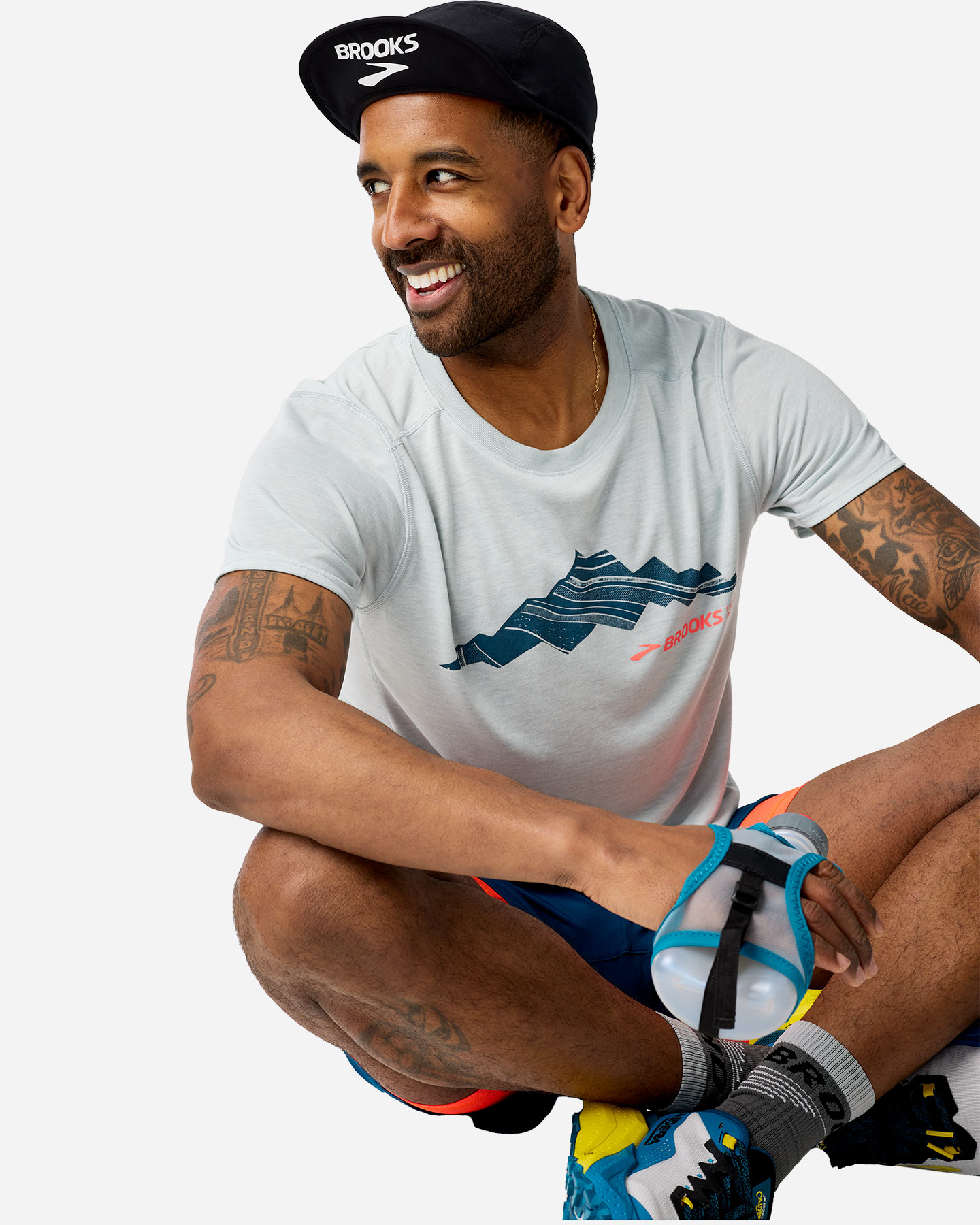 T-shirt running BROOKS DISTANCE 3.0 M - Color mix - 4 | Cisalfa Sport