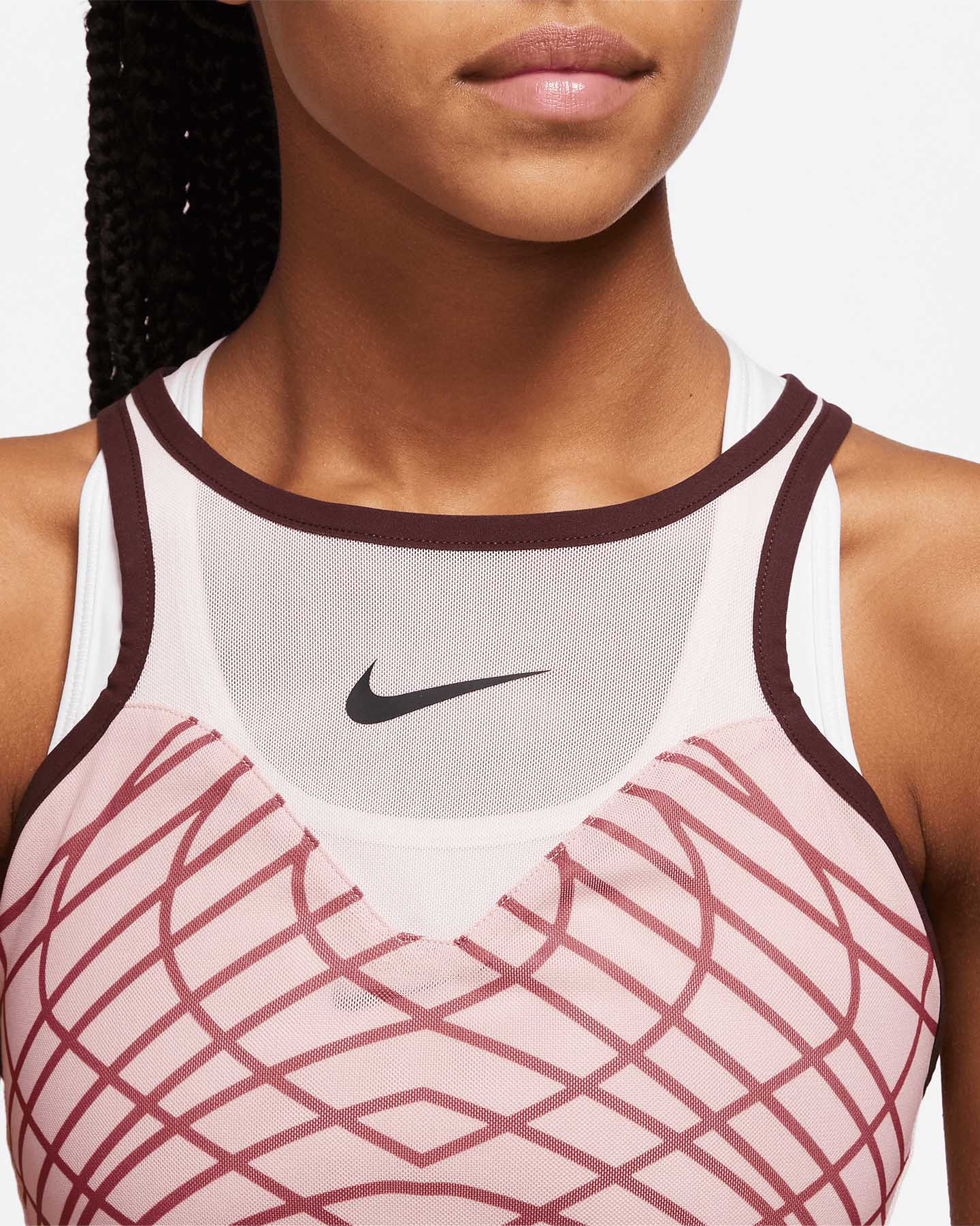 T-shirt tennis NIKE SLAM W - Rosa - 2 | Cisalfa Sport