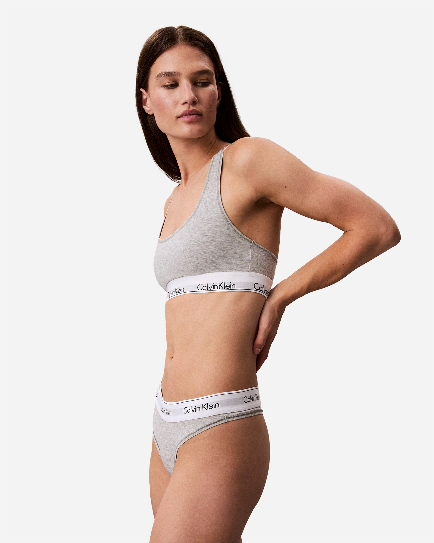 Intimo CALVIN KLEIN UNDERWEAR SLIP THONG W - Grigio - 2 | Cisalfa Sport