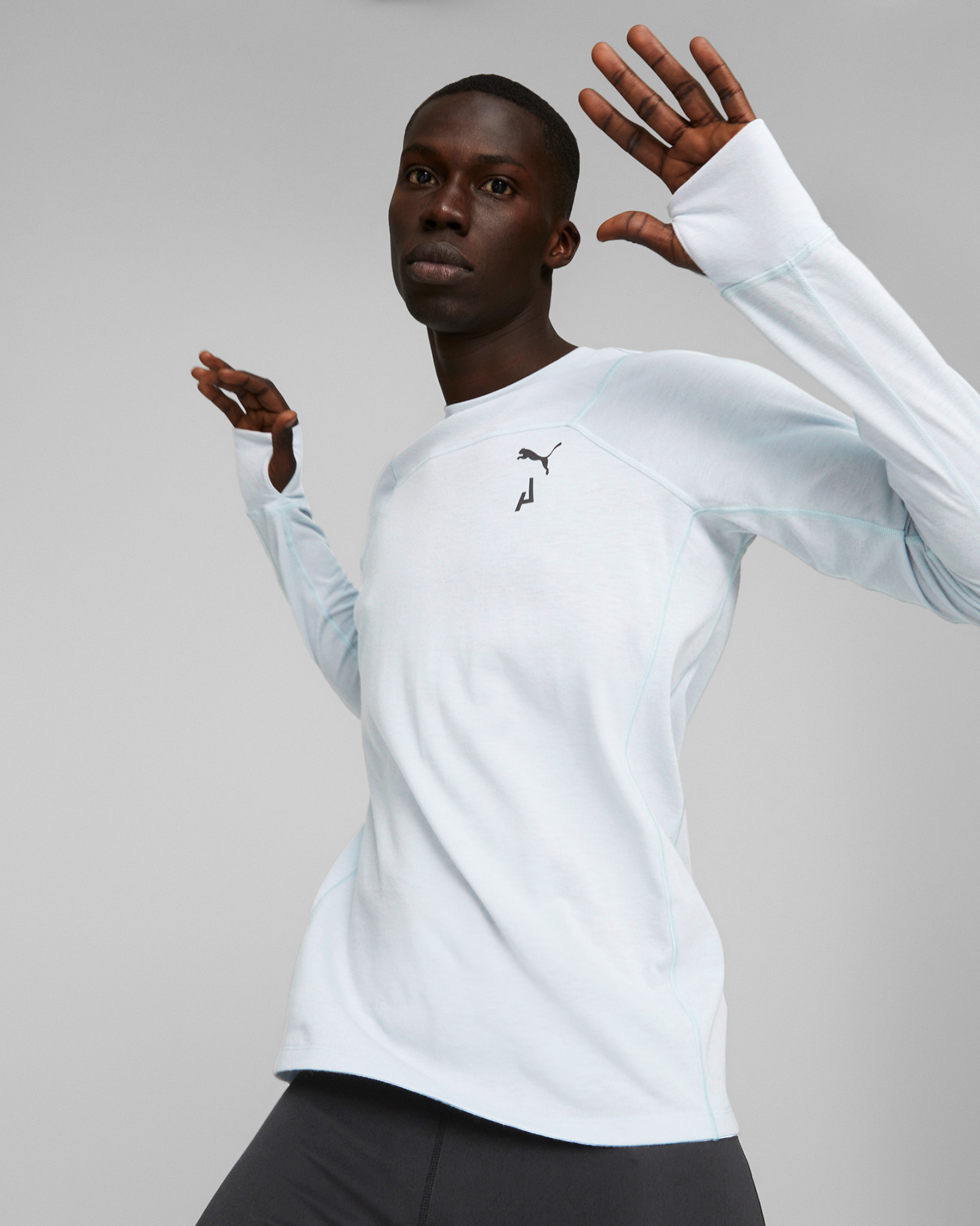 Maglia running PUMA SEASONS WOOL M - Grigio - 2 | Cisalfa Sport