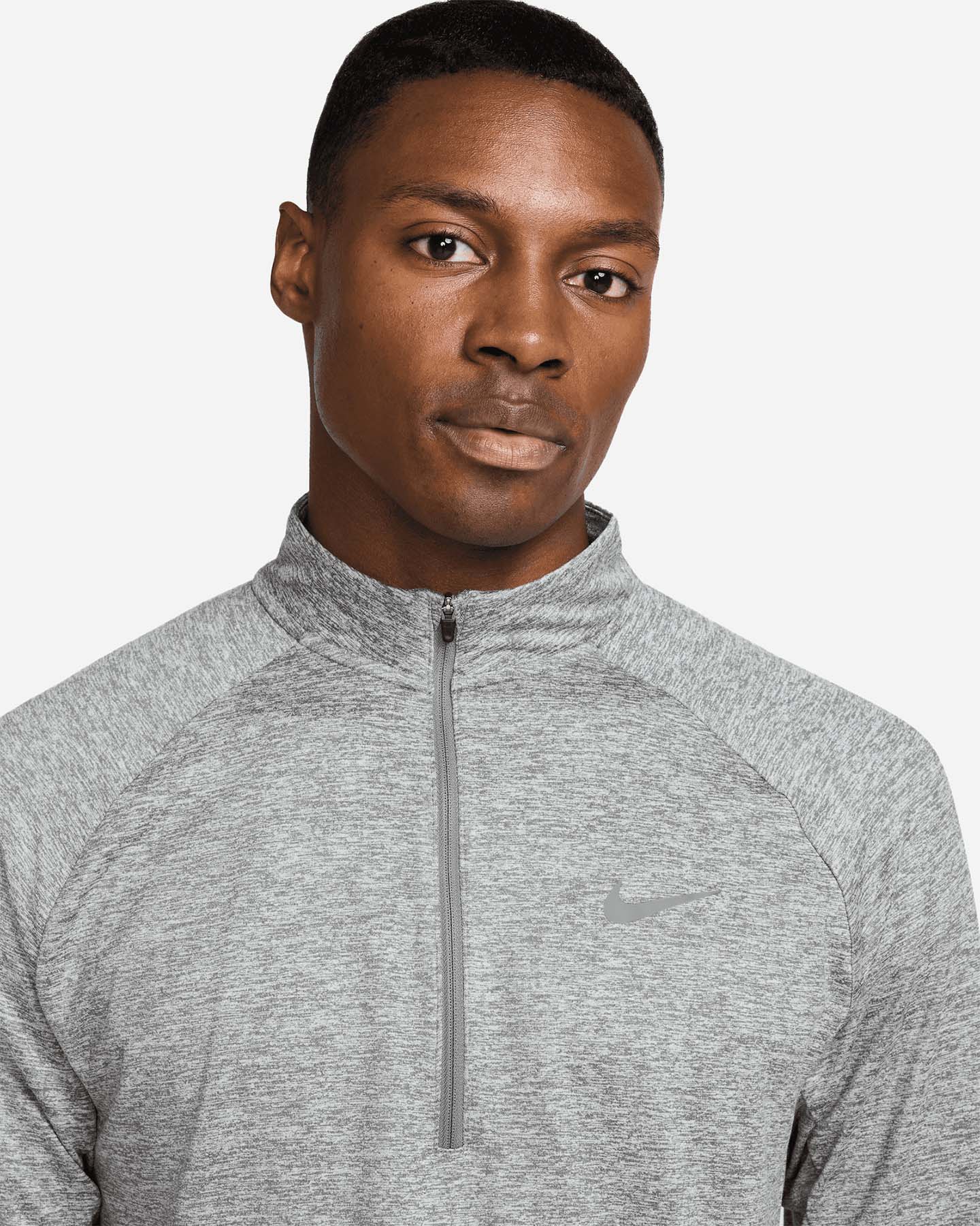 Maglia running NIKE DRI FIT STRIDE MIDLAYER LS M - Argento - 3 | Cisalfa Sport