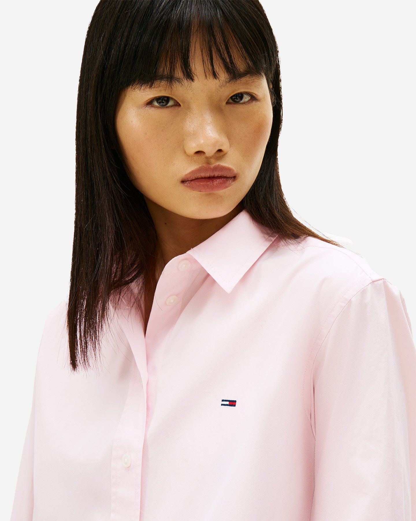 Camicia TOMMY HILFIGER FLAG W - Rosa - 4 | Cisalfa Sport