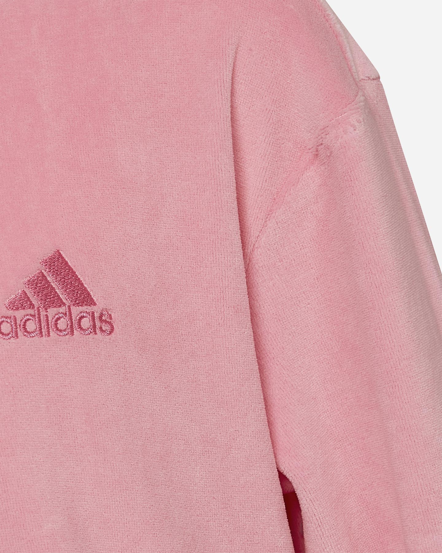 Felpa ADIDAS LOUNGE VELOUR JR - Rosa - 3 | Cisalfa Sport
