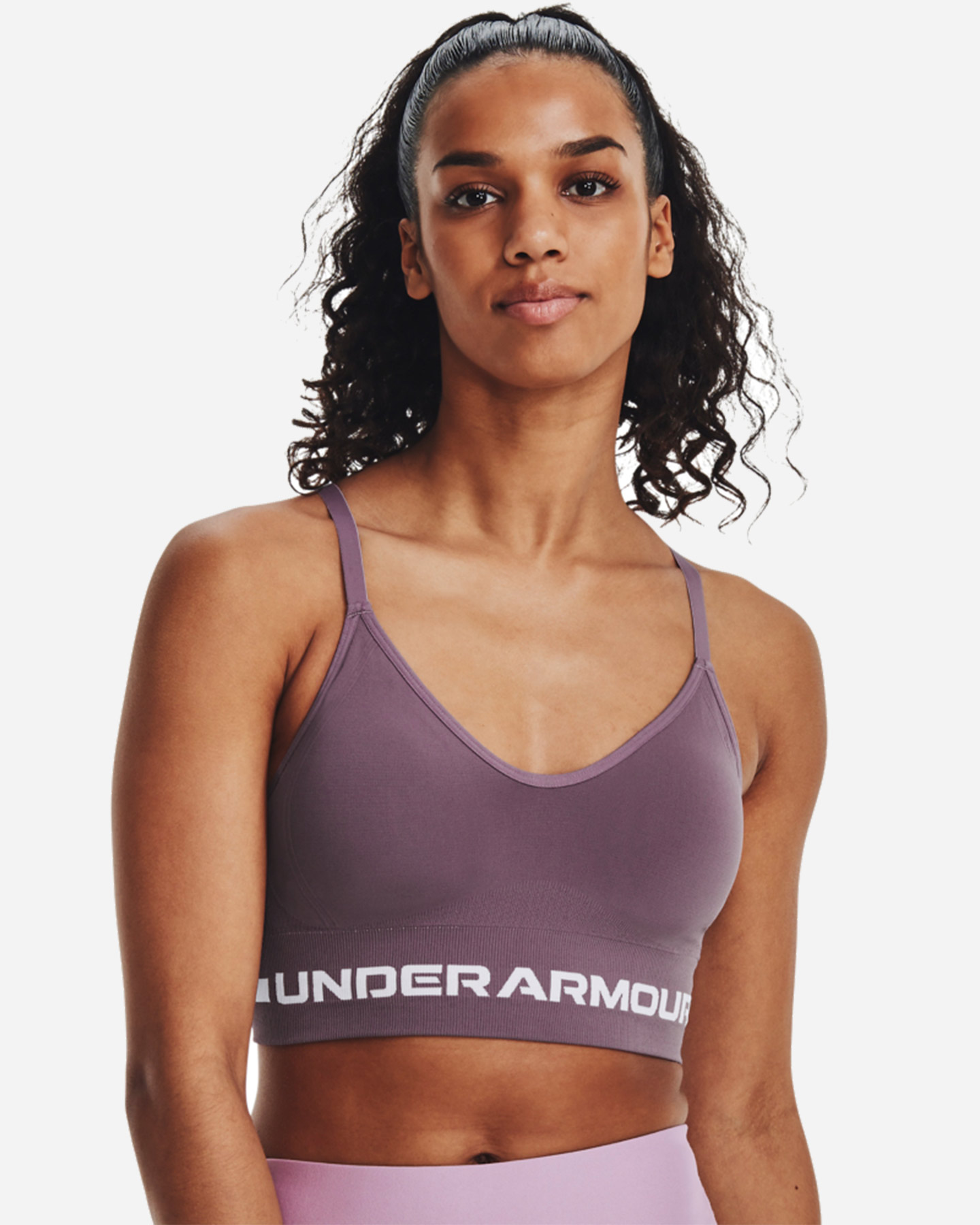 Bra training UNDER ARMOUR SEAMLESS LOGO W - Viola - 0 | Cisalfa Sport