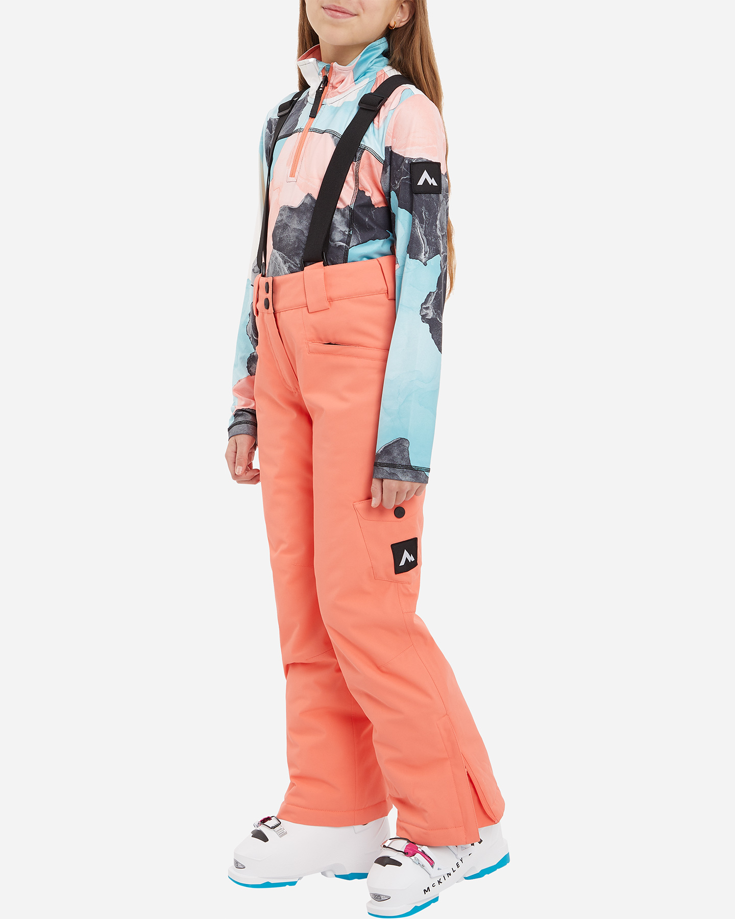 Salopette sci MCKINLEY GELMA JR - Rosso - 3 | Cisalfa Sport