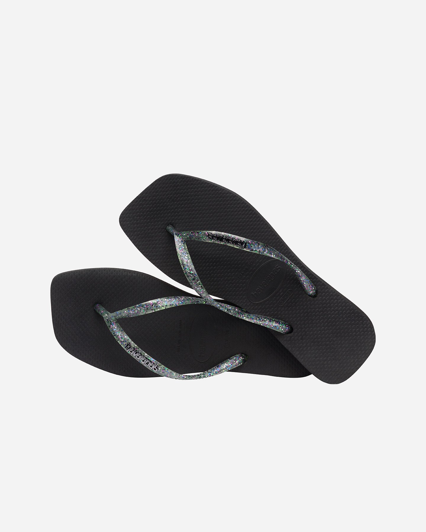 Infradito HAVAIANAS SLIM SQUARE LOGO METALLIC W - Nero - 1 | Cisalfa Sport