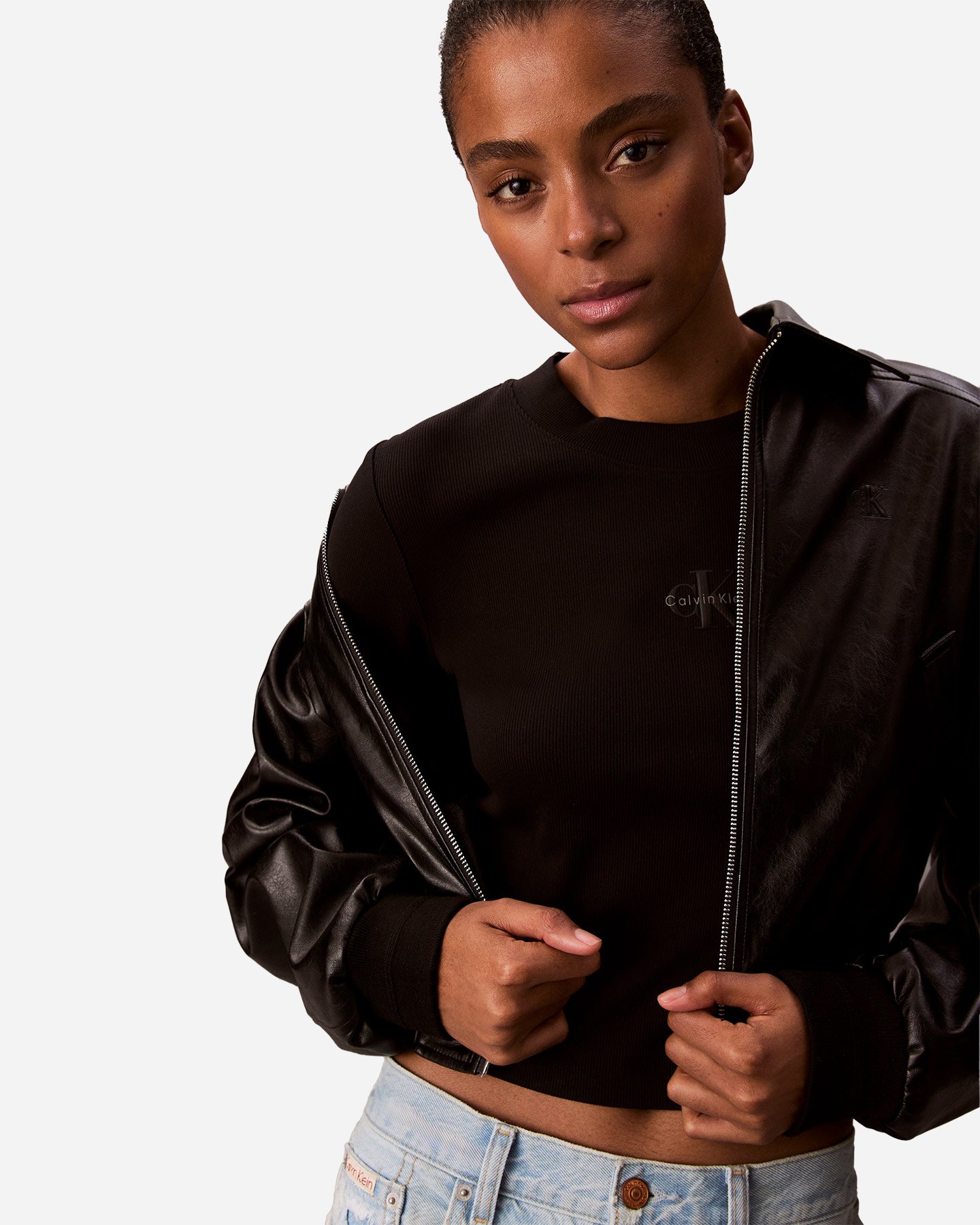 T-shirt CALVIN KLEIN JEANS LOGO W - Nero - 4 | Cisalfa Sport