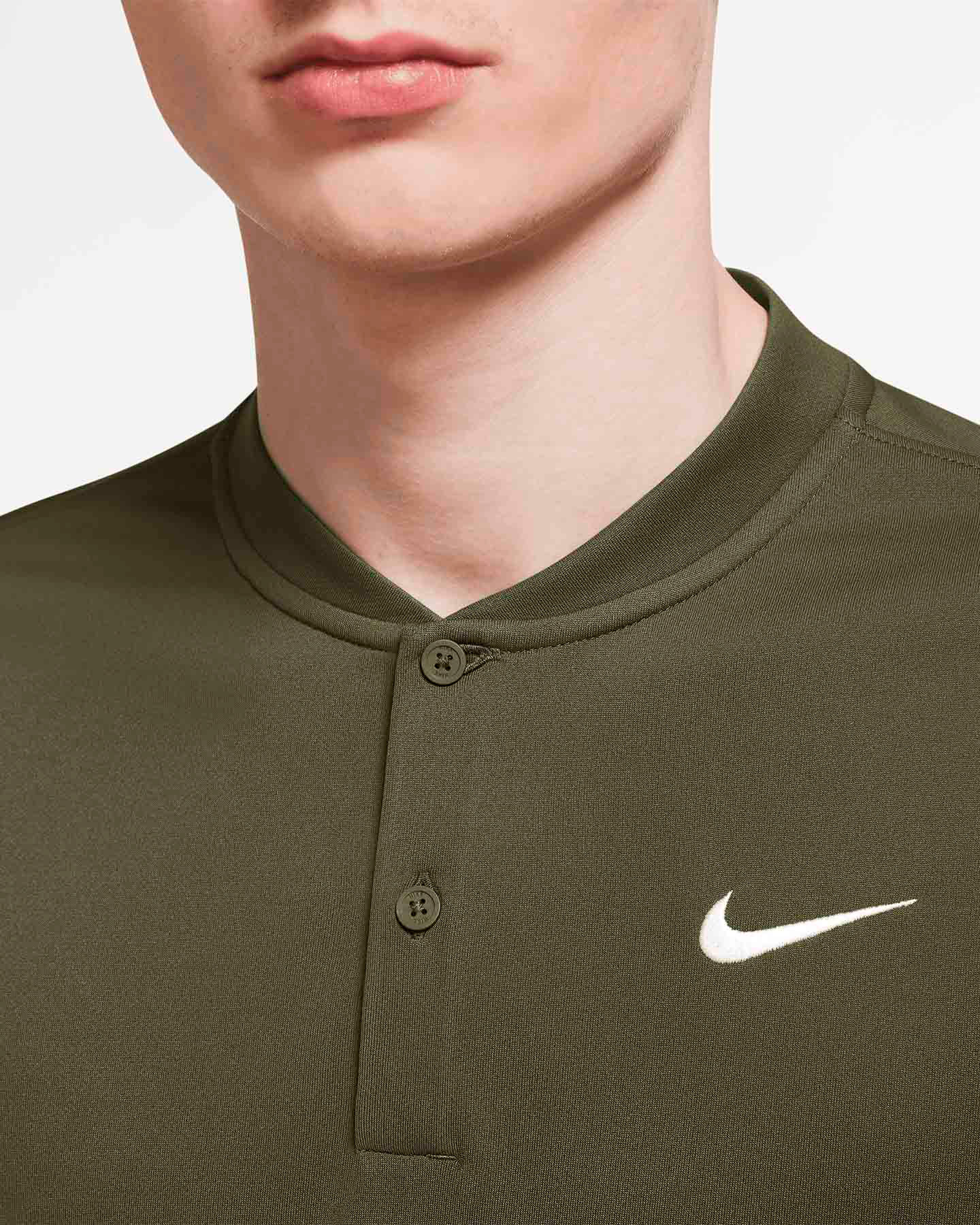 Polo tennis NIKE DRI-FIT BLADE SOLID M - Verde - 2 | Cisalfa Sport