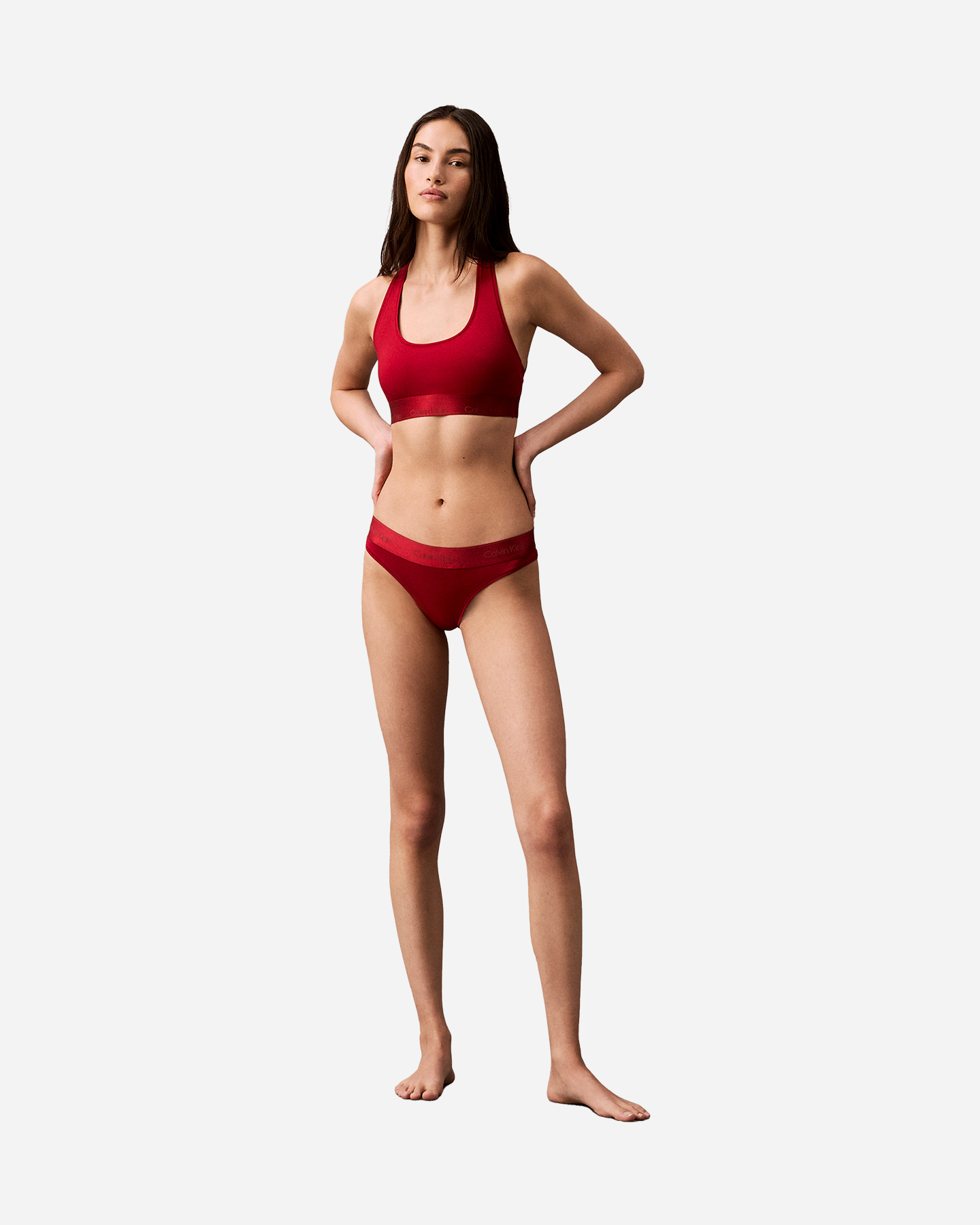 Reggiseno CALVIN KLEIN UNDERWEAR UNLINED BRALETTE W - Rosso - 4 | Cisalfa Sport