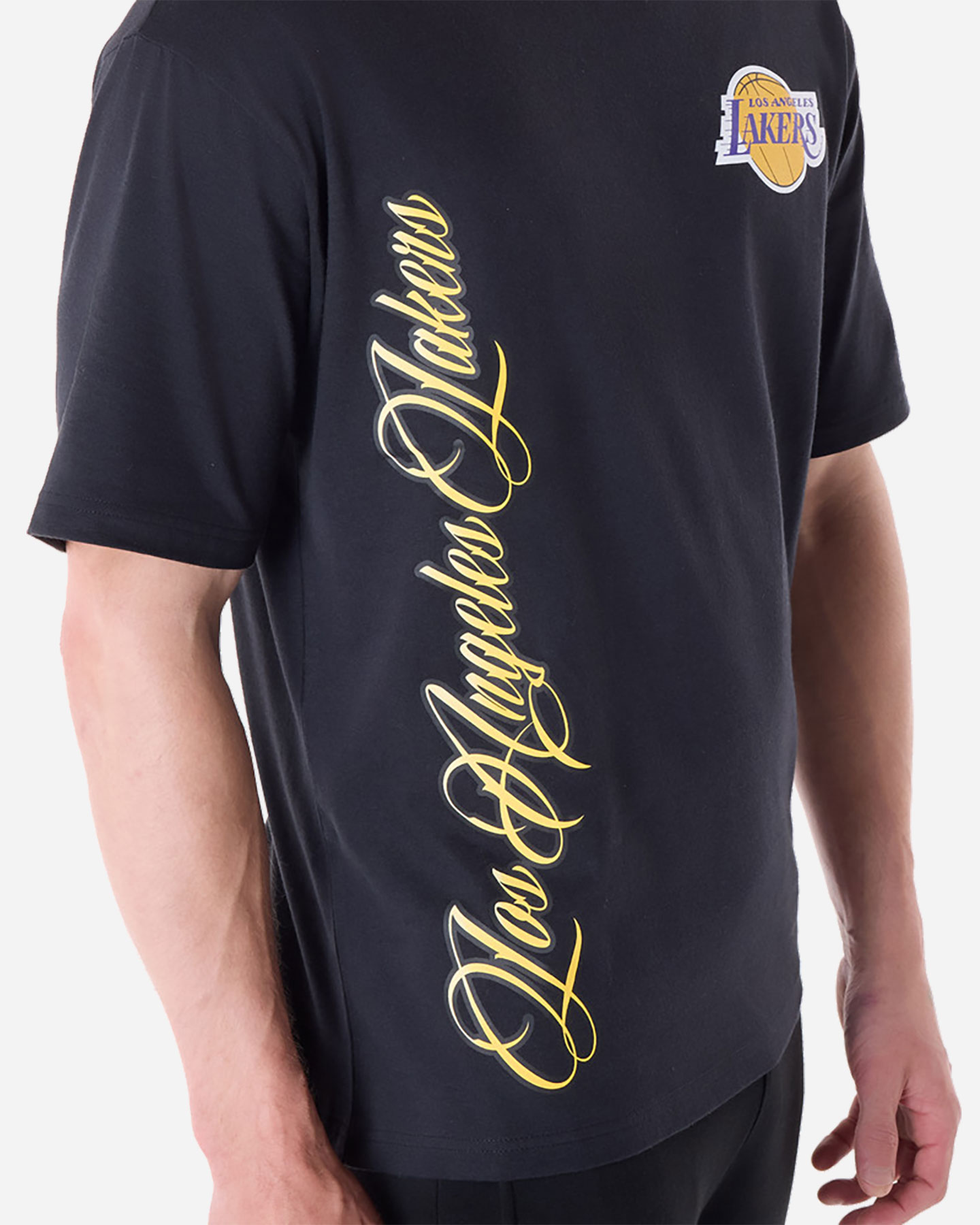 Abbigliamento basket NEW ERA FONT GRAPHIC LAKERS M - Nero - 4 | Cisalfa Sport