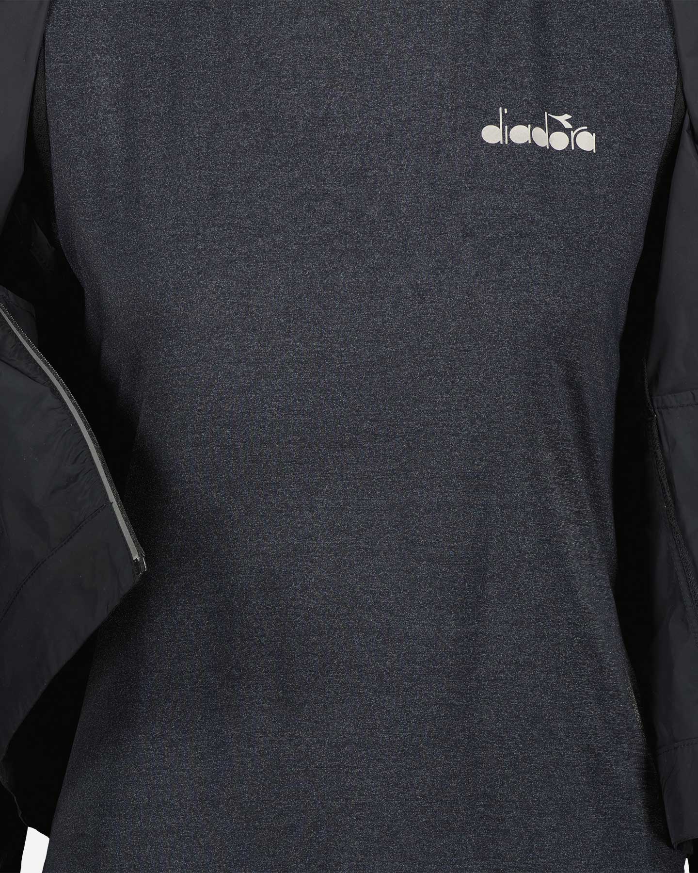 Giacca running DIADORA MULTILAYER BE ONE W - Nero - 4 | Cisalfa Sport