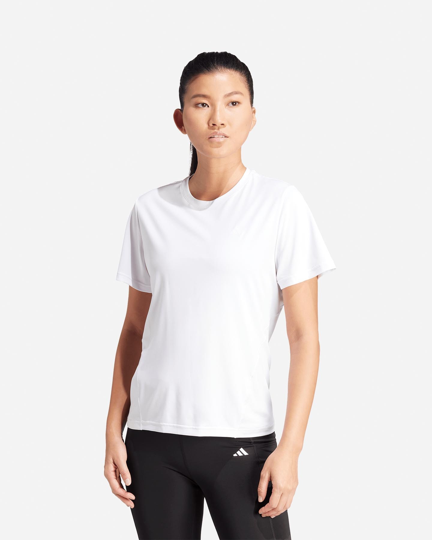 T-shirt training ADIDAS D4T SMALL LOGO W - Bianco - 1 | Cisalfa Sport