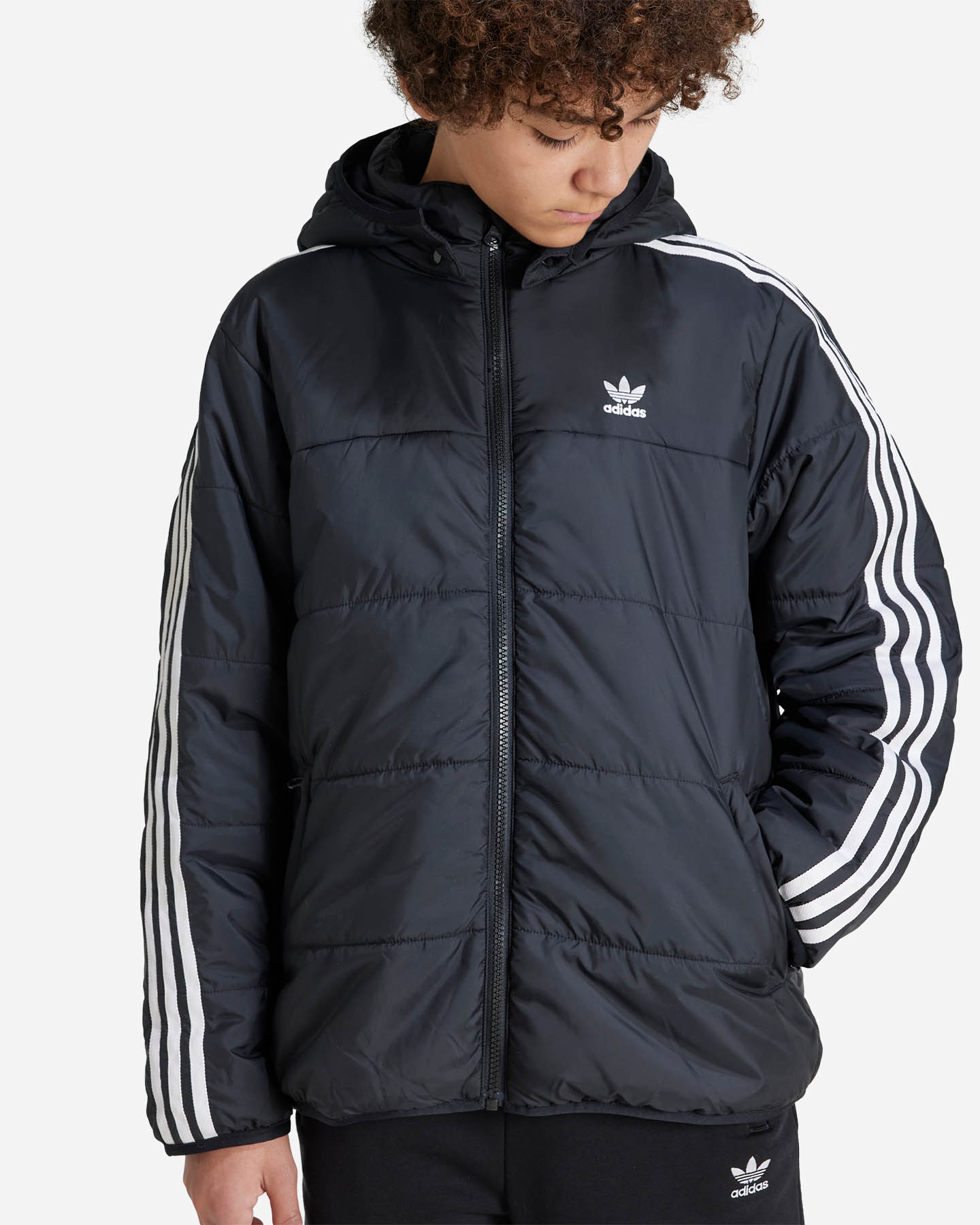 Giubbotto ADIDAS O BOY MIDWEIGHT 3STRIPES JR - Nero - 2 | Cisalfa Sport