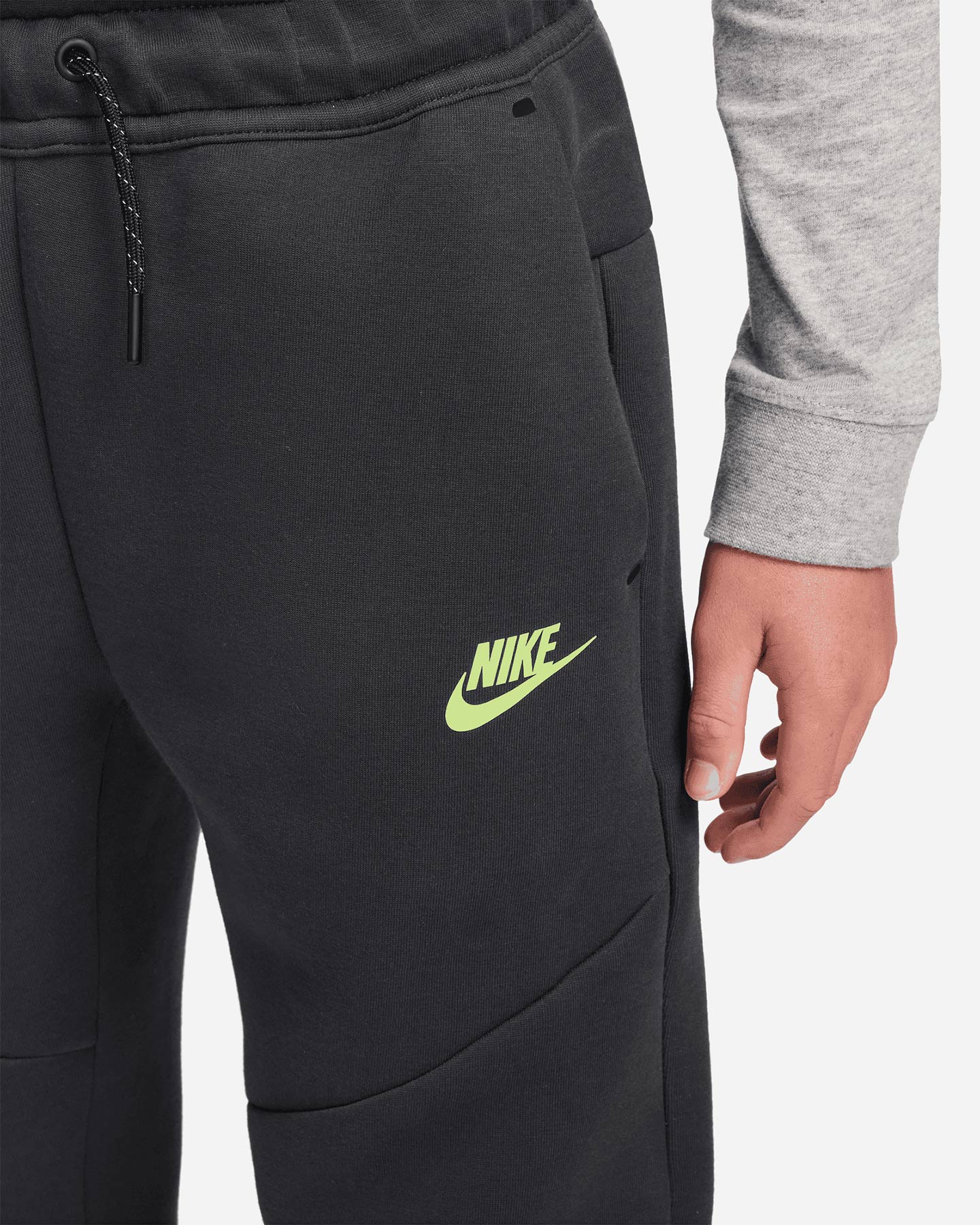Pantalone NIKE TECH FLEECE 2 JR - Grigio - 2 | Cisalfa Sport