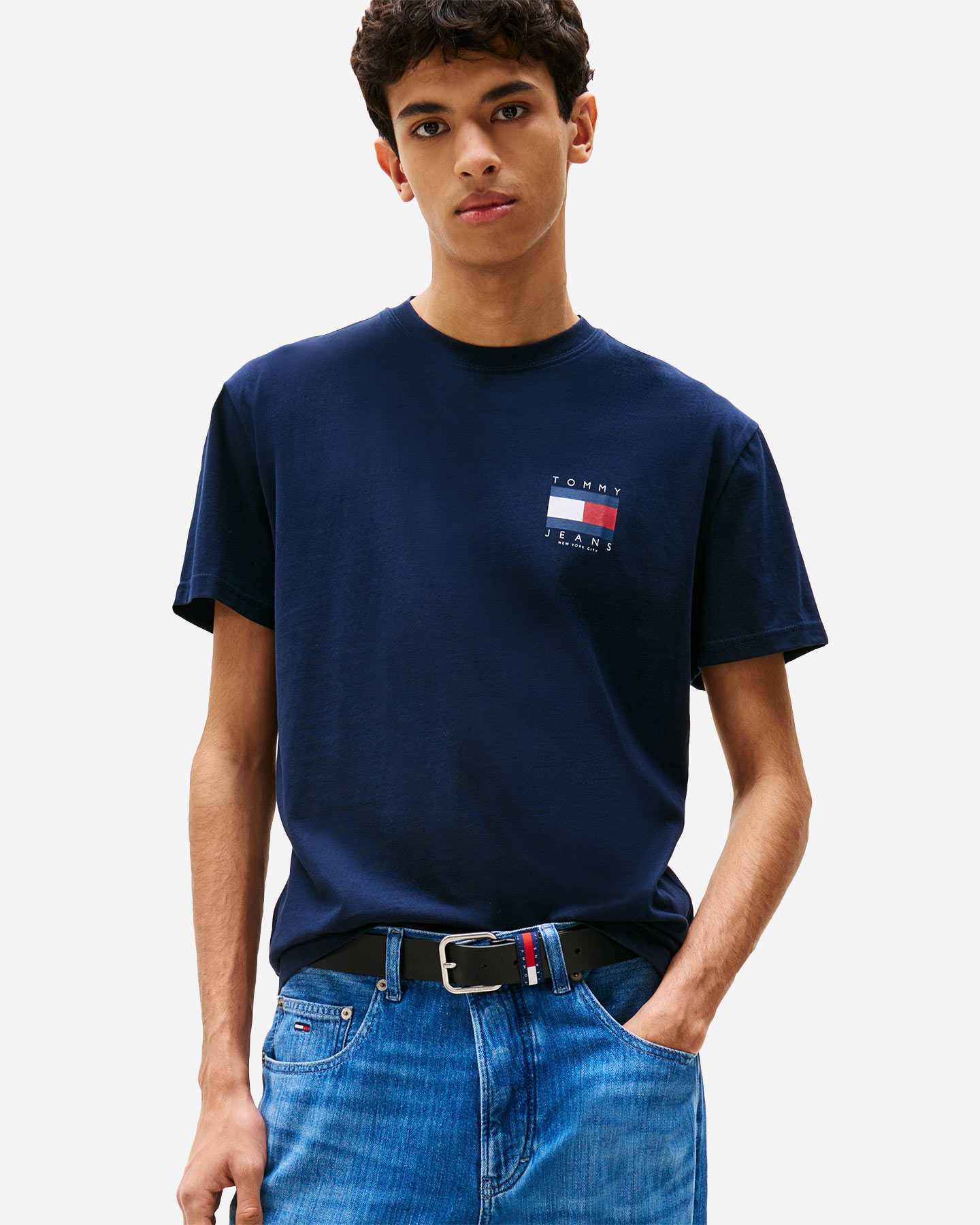 T-shirt TOMMY HILFIGER BIG LOGO BACK M - Blu - 3 | Cisalfa Sport
