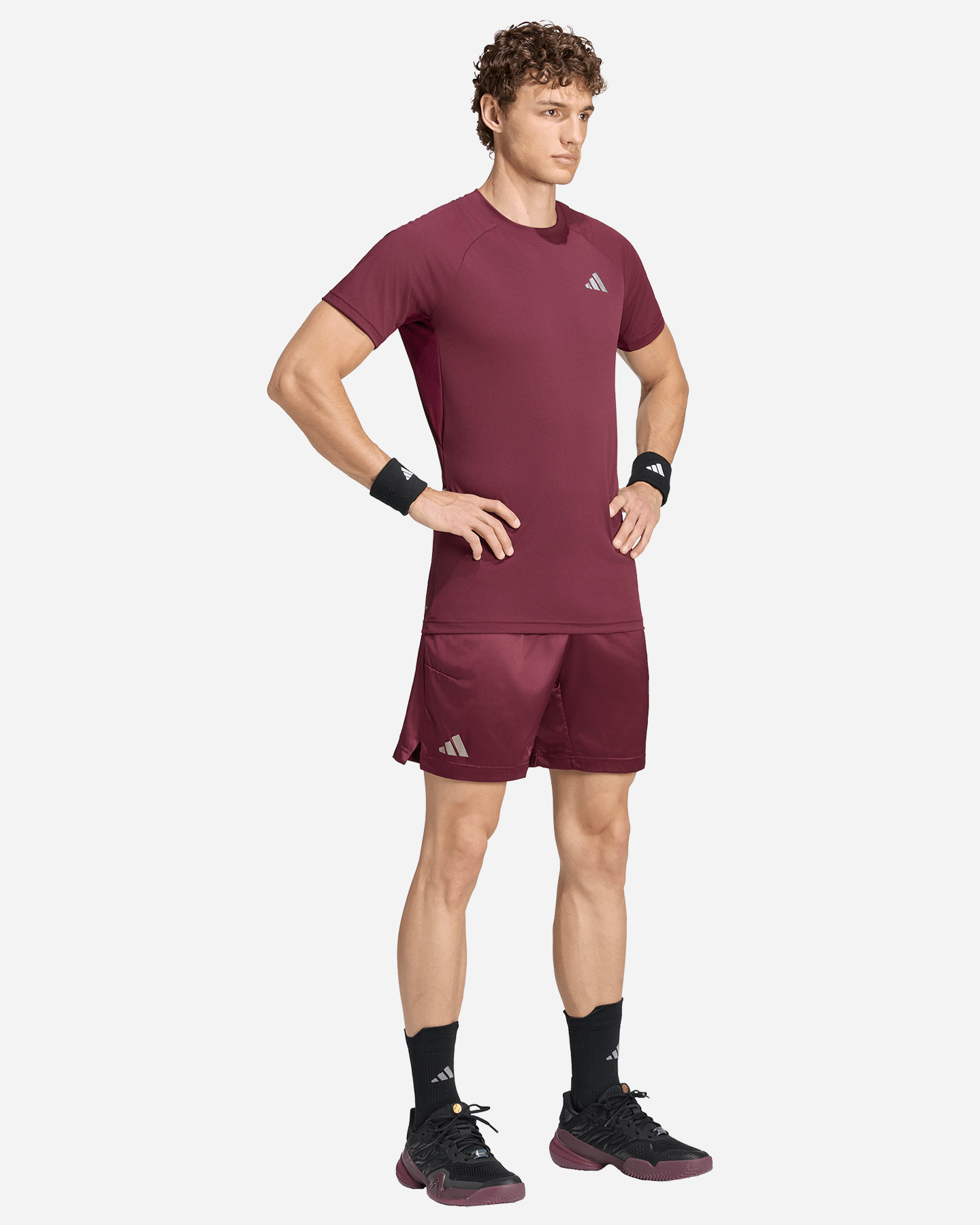T-shirt tennis ADIDAS PRO M - Marrone - 3 | Cisalfa Sport