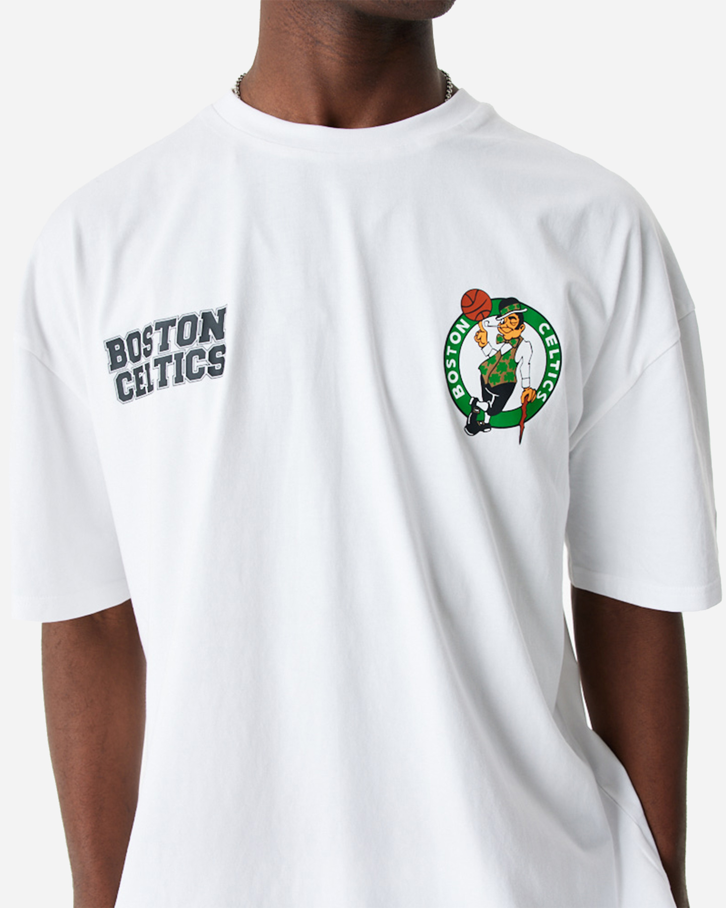T-shirt NEW ERA LARGE GRAPHIC BP BOSTON CELTICS M - Bianco - 2 | Cisalfa Sport