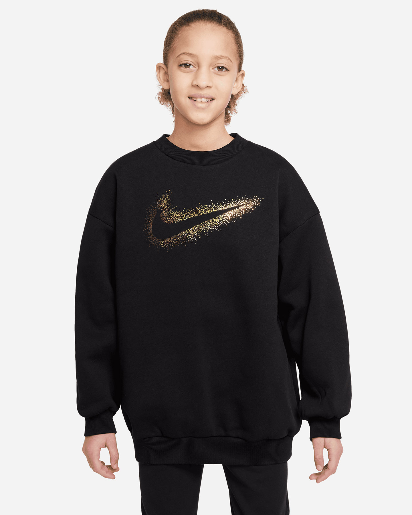 Felpa NIKE MAXI SWOOSH JR - Nero - 0 | Cisalfa Sport