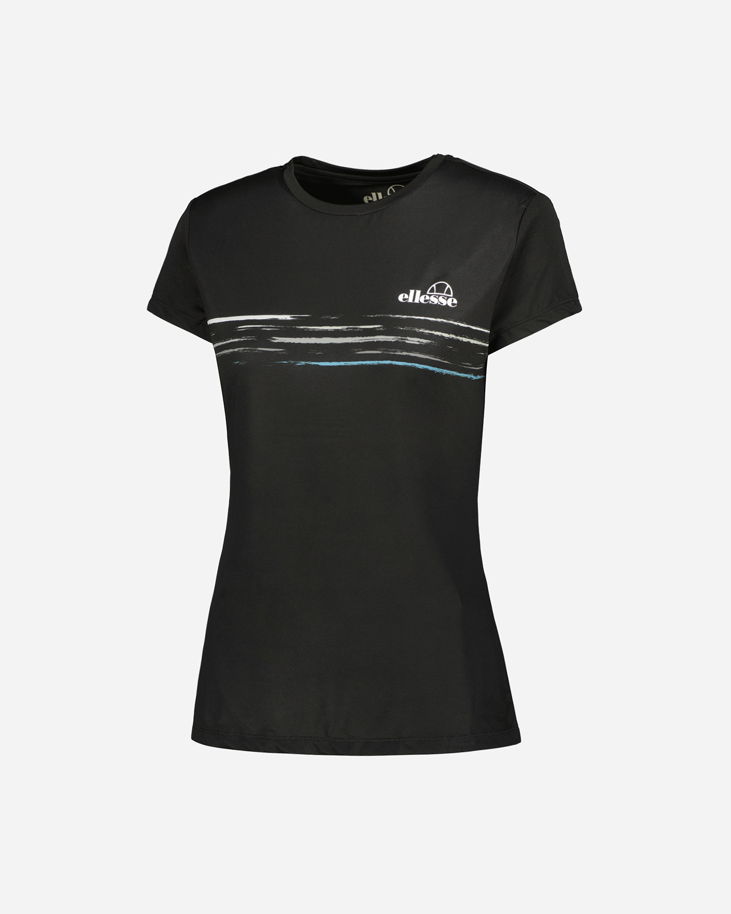 T-shirt tennis ELLESSE FIVE STRIPES W - Nero - 5 | Cisalfa Sport