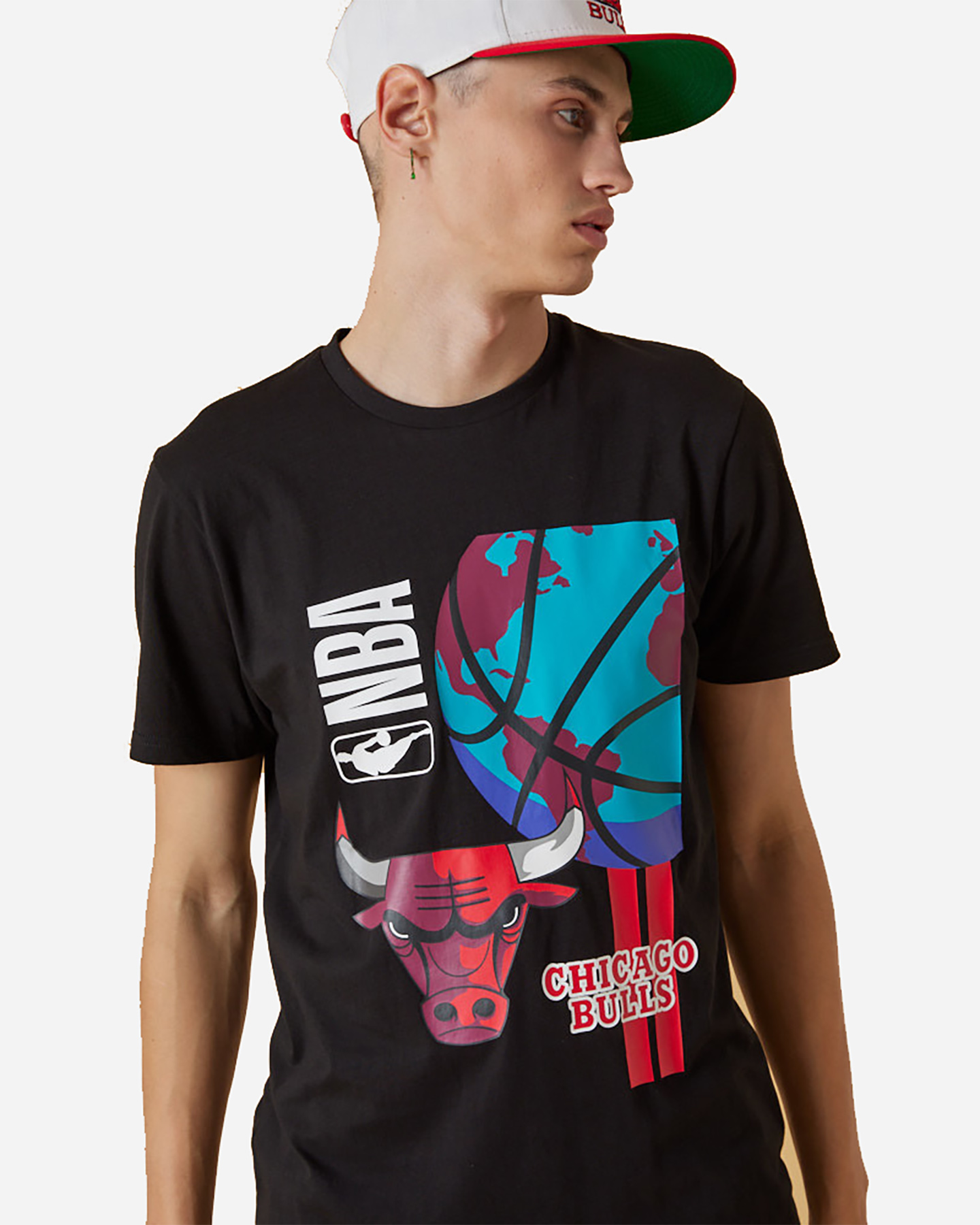 T-shirt NEW ERA NBA BBALL GLOBE CHICAGO BULLS M - 3 | Cisalfa Sport