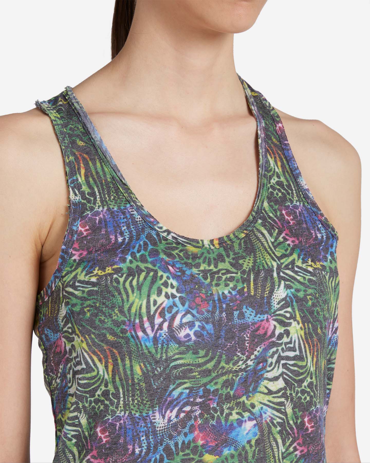 T-shirt ADMIRAL ST PAVONE ANIMALIER W - Verde - 4 | Cisalfa Sport