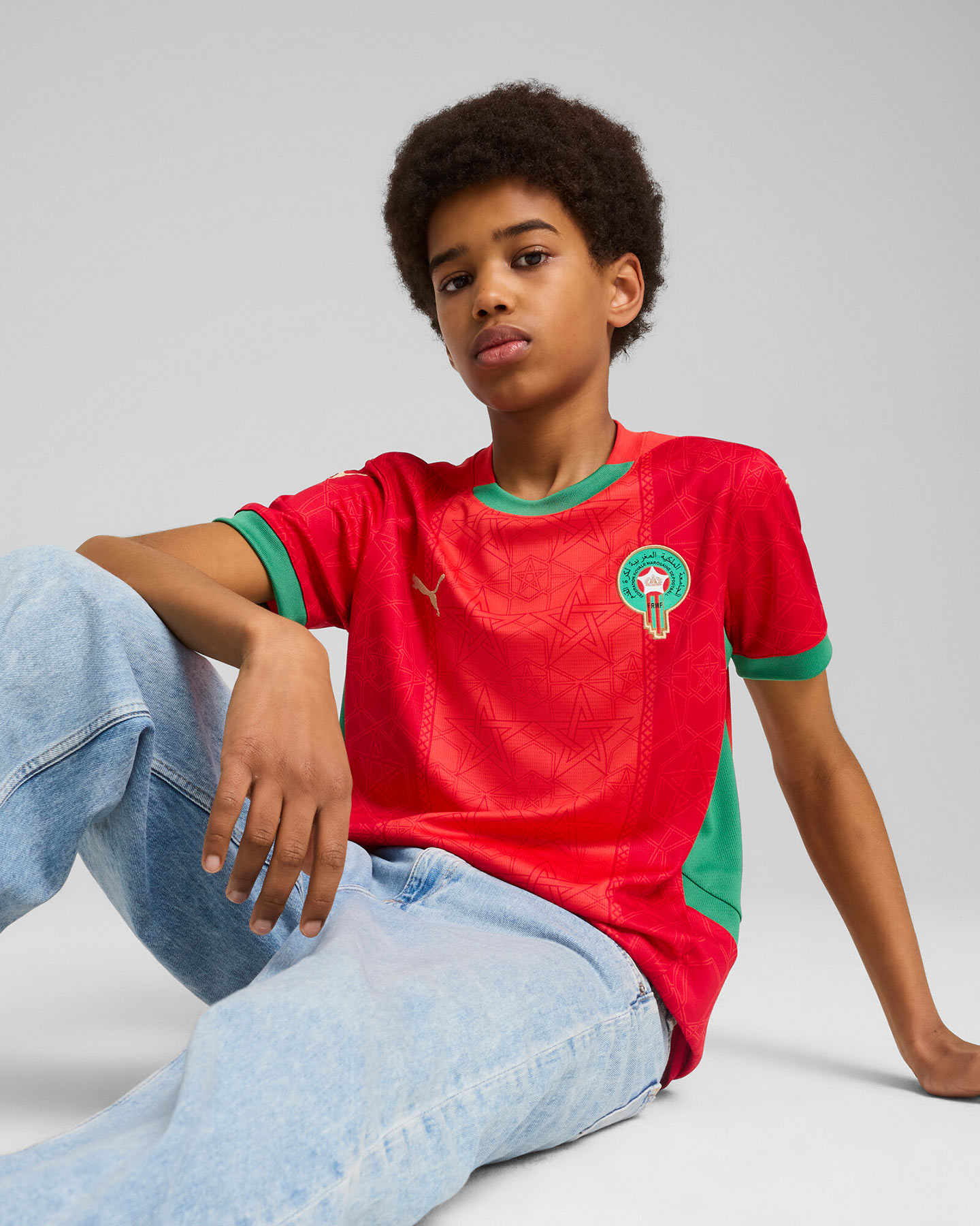 Maglia calcio ufficiale PUMA MAROCCO HOME REPLICA JR - Color mix - 2 | Cisalfa Sport