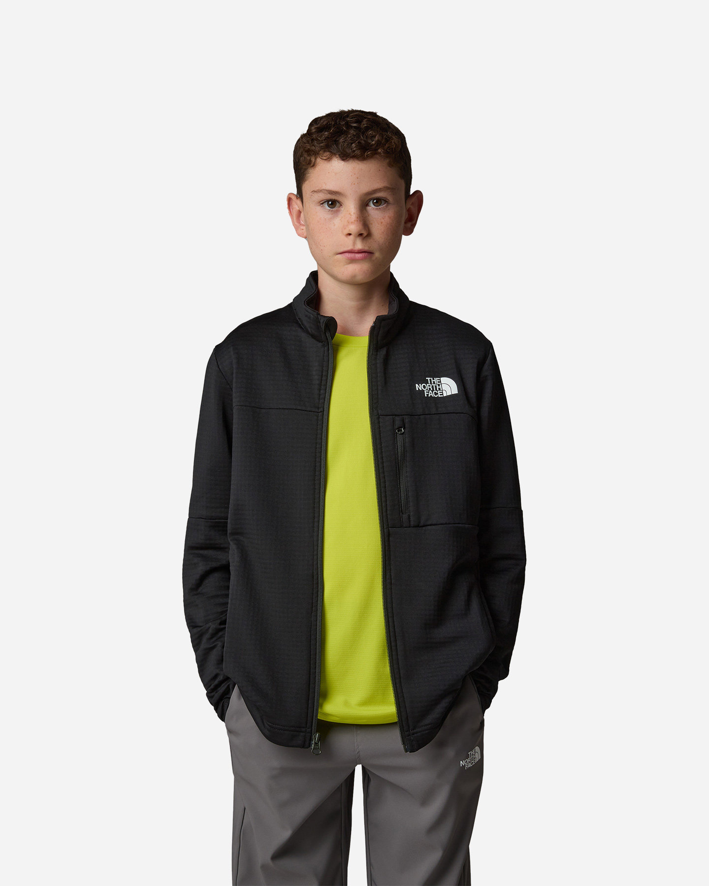 Pile THE NORTH FACE TEEN HIKE MIDLAYER JR - Nero - 2 | Cisalfa Sport