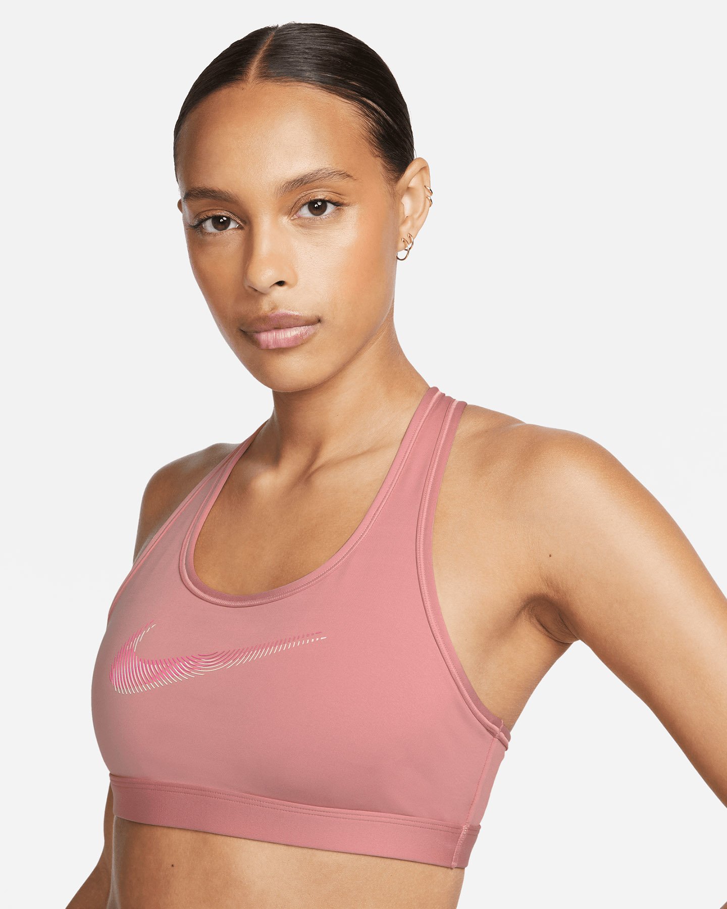 Reggiseno NIKE SWOOSH W - Rosso - 0 | Cisalfa Sport