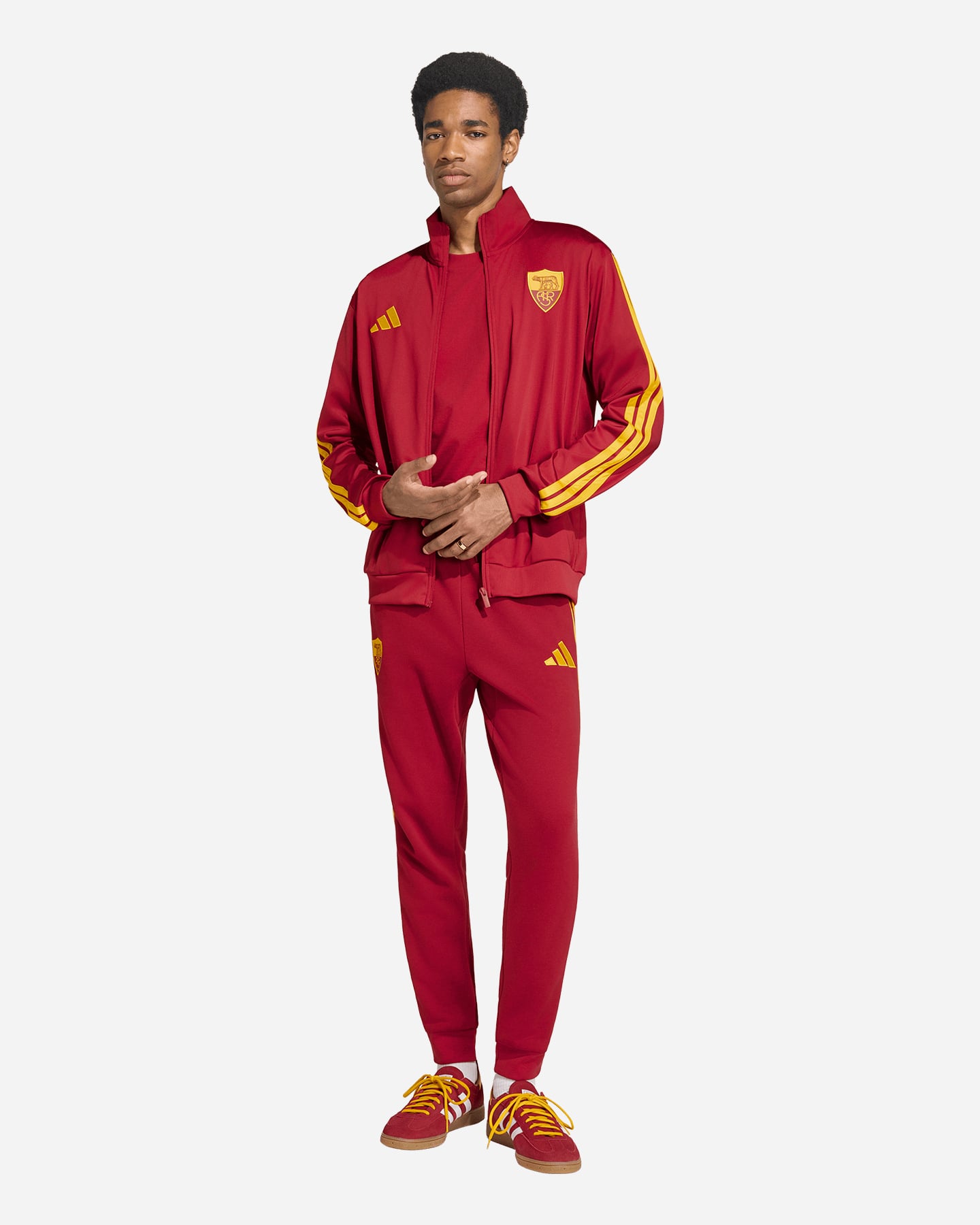 Abbigliamento calcio ufficiale ADIDAS ROMA DNA 26-27 M - Rosso - 2 | Cisalfa Sport