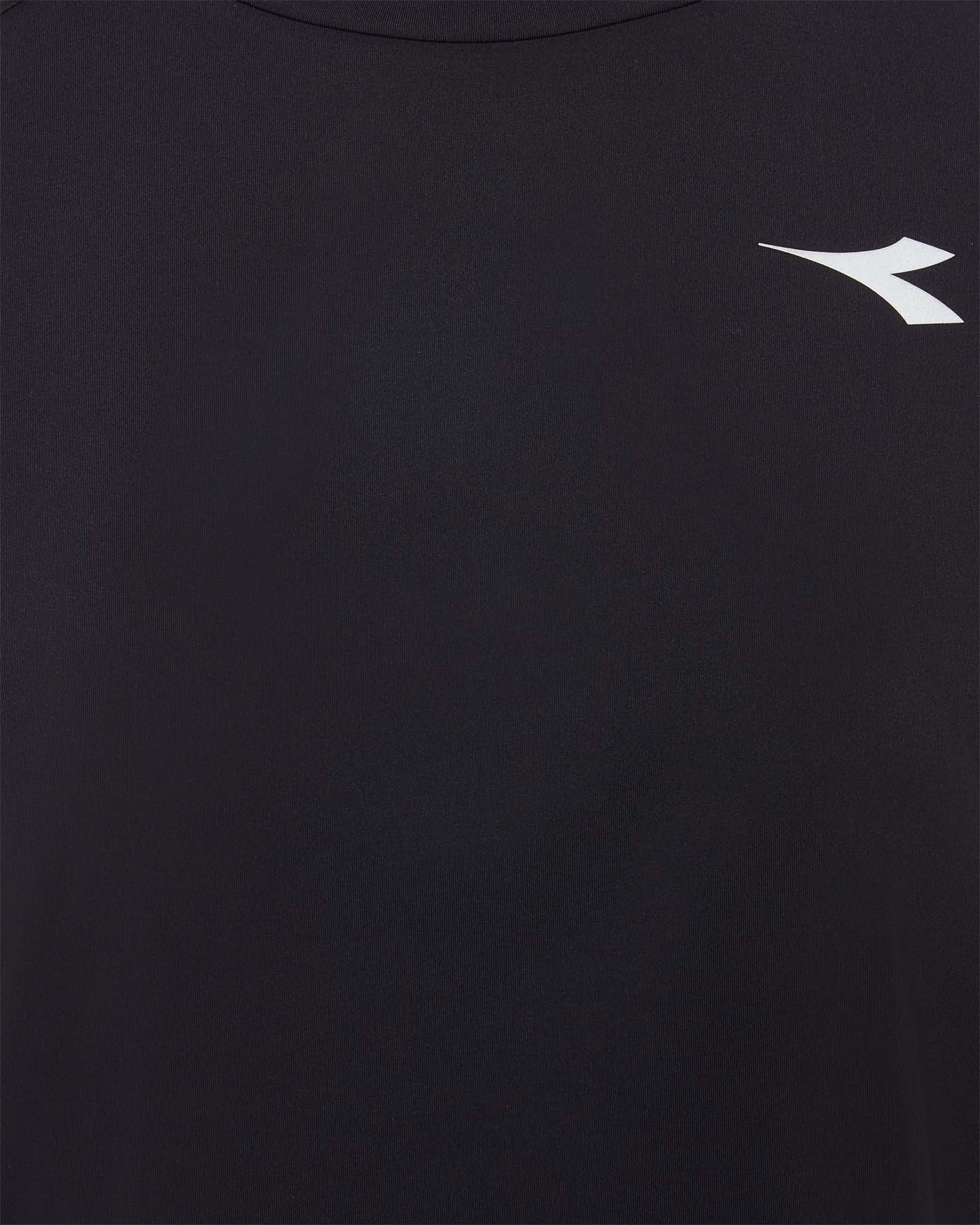 T-shirt running DIADORA TECH W - Nero - 2 | Cisalfa Sport